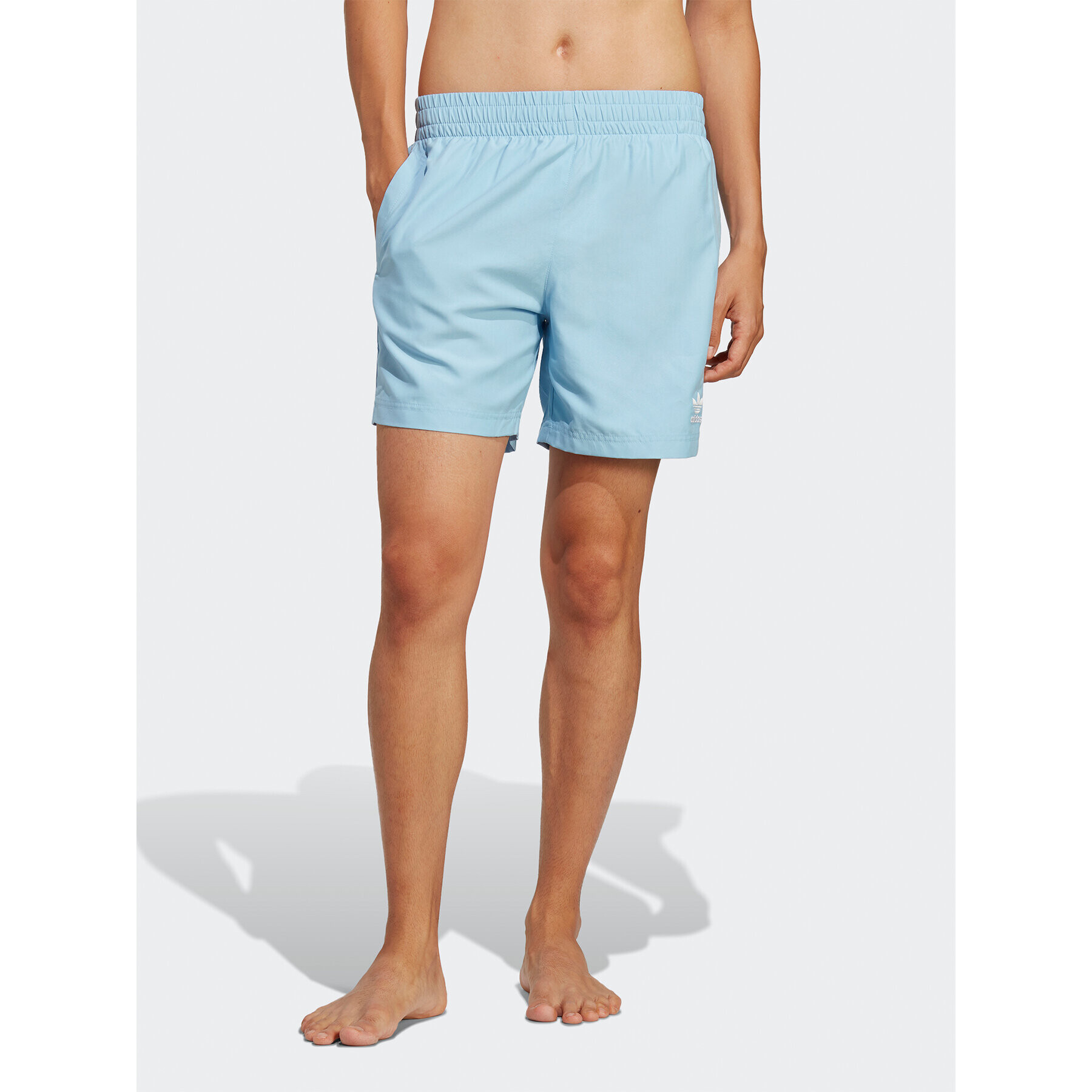 adidas Plavecké šortky Originals Essentials Solid Swim Shorts HT4413 Modrá Regular Fit - Pepit.sk