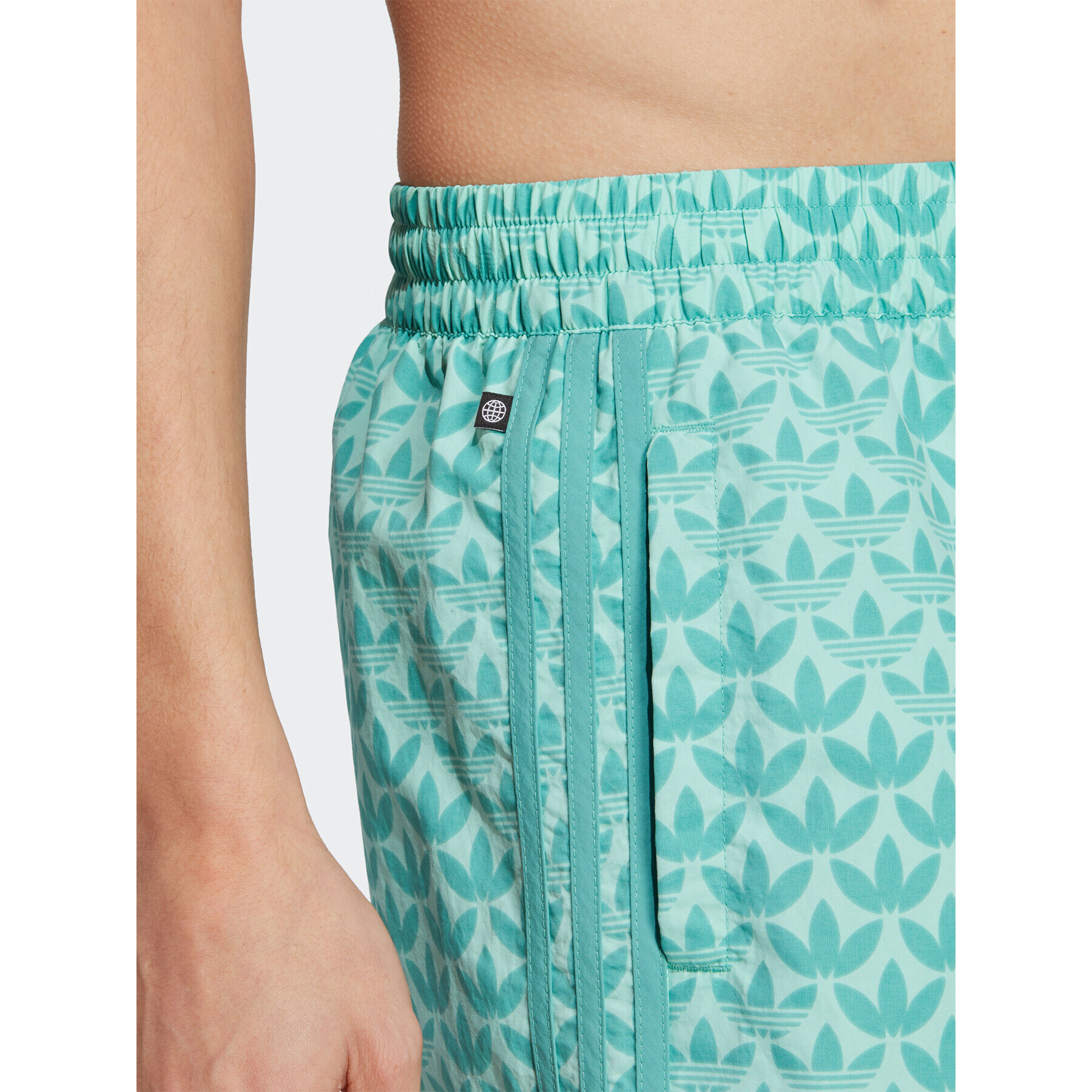 adidas Plavecké šortky Originals Monogram Swim Shorts H44773 Modrá Regular Fit - Pepit.sk