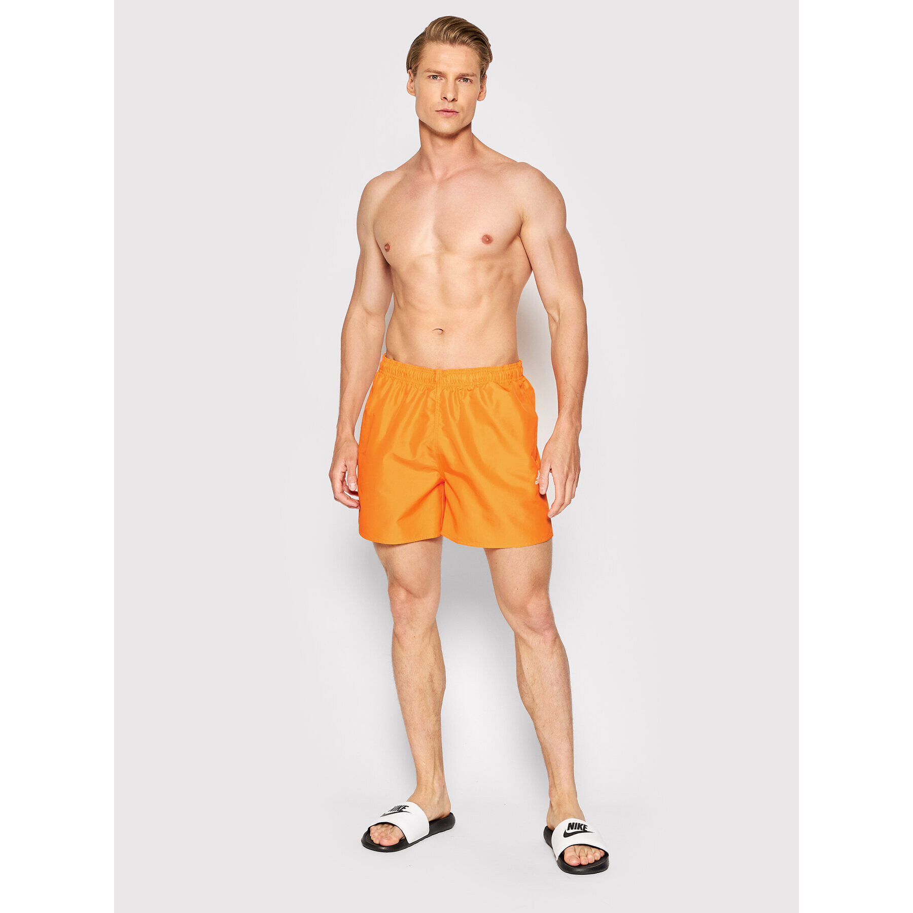 adidas Plavecké šortky Solid Swim HA0375 Oranžová Regular Fit - Pepit.sk