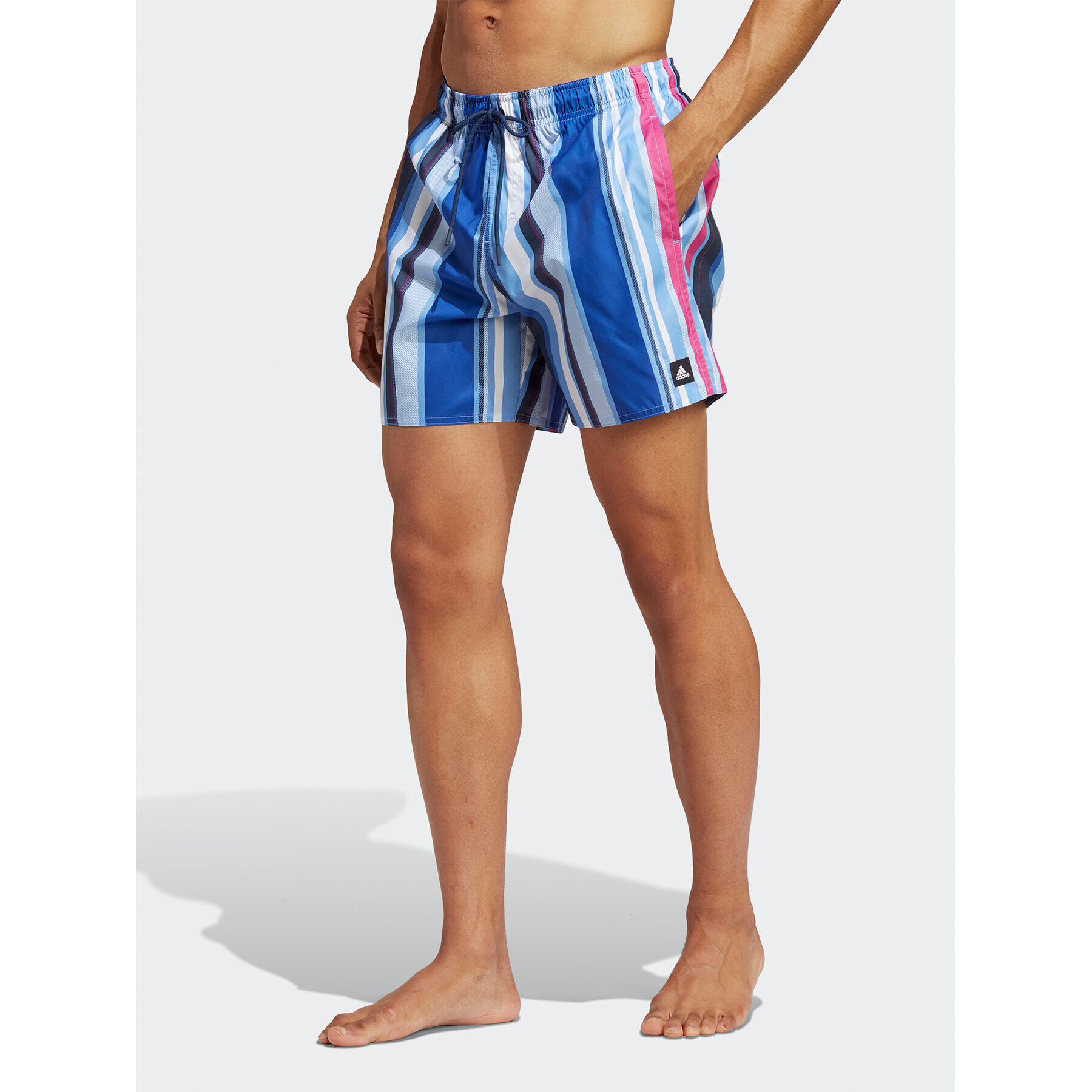 adidas Plavecké šortky Striped Swim Shorts IA7752 Modrá Regular Fit - Pepit.sk