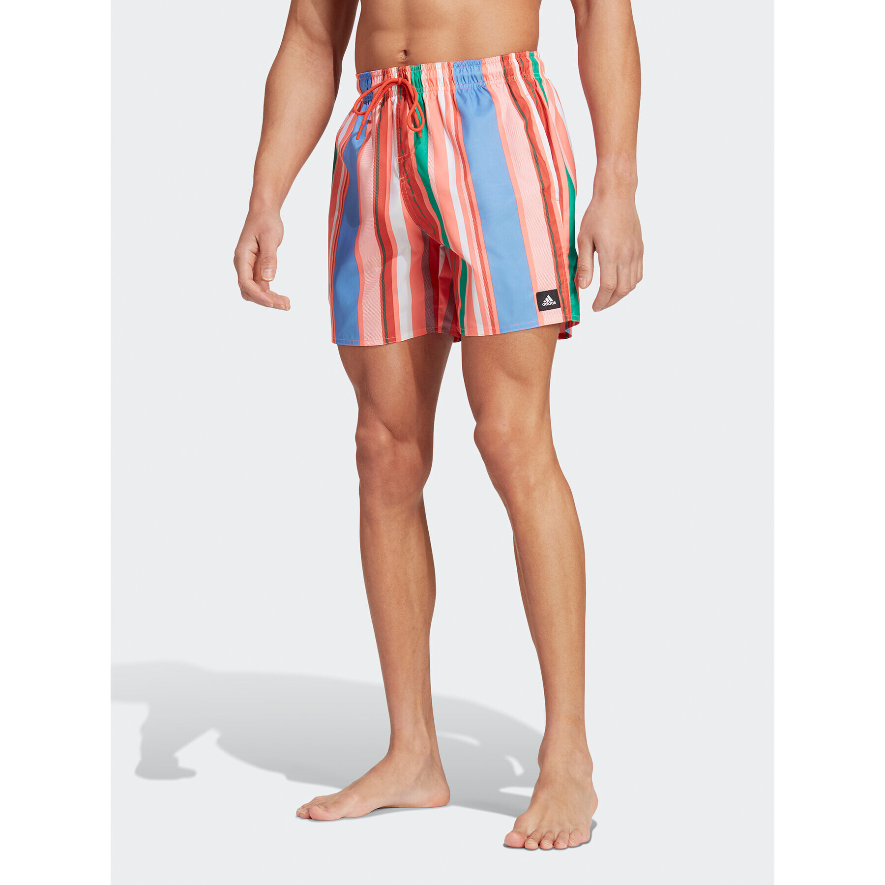 adidas Plavecké šortky Striped Swim Shorts IA7753 Oranžová Regular Fit - Pepit.sk