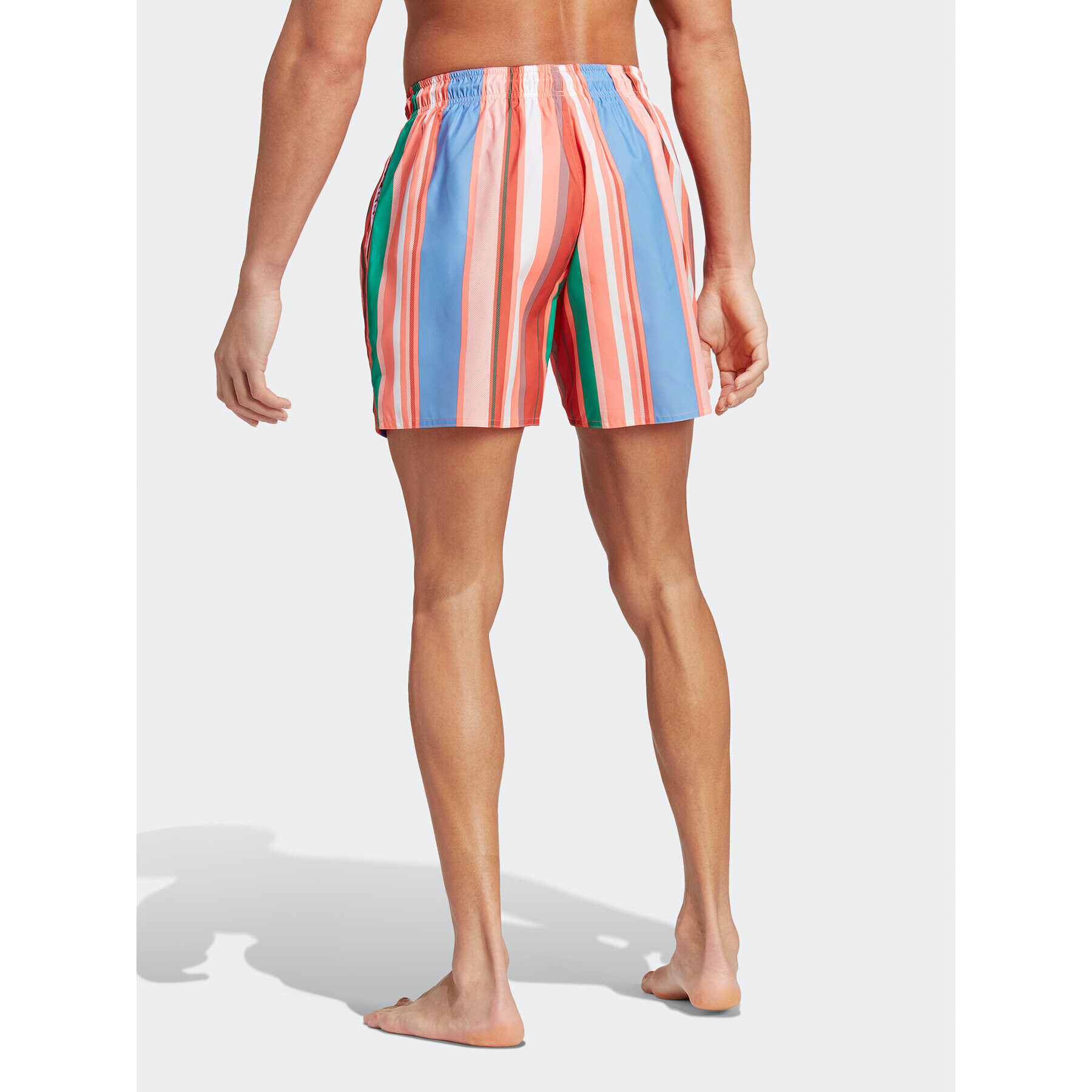 adidas Plavecké šortky Striped Swim Shorts IA7753 Oranžová Regular Fit - Pepit.sk