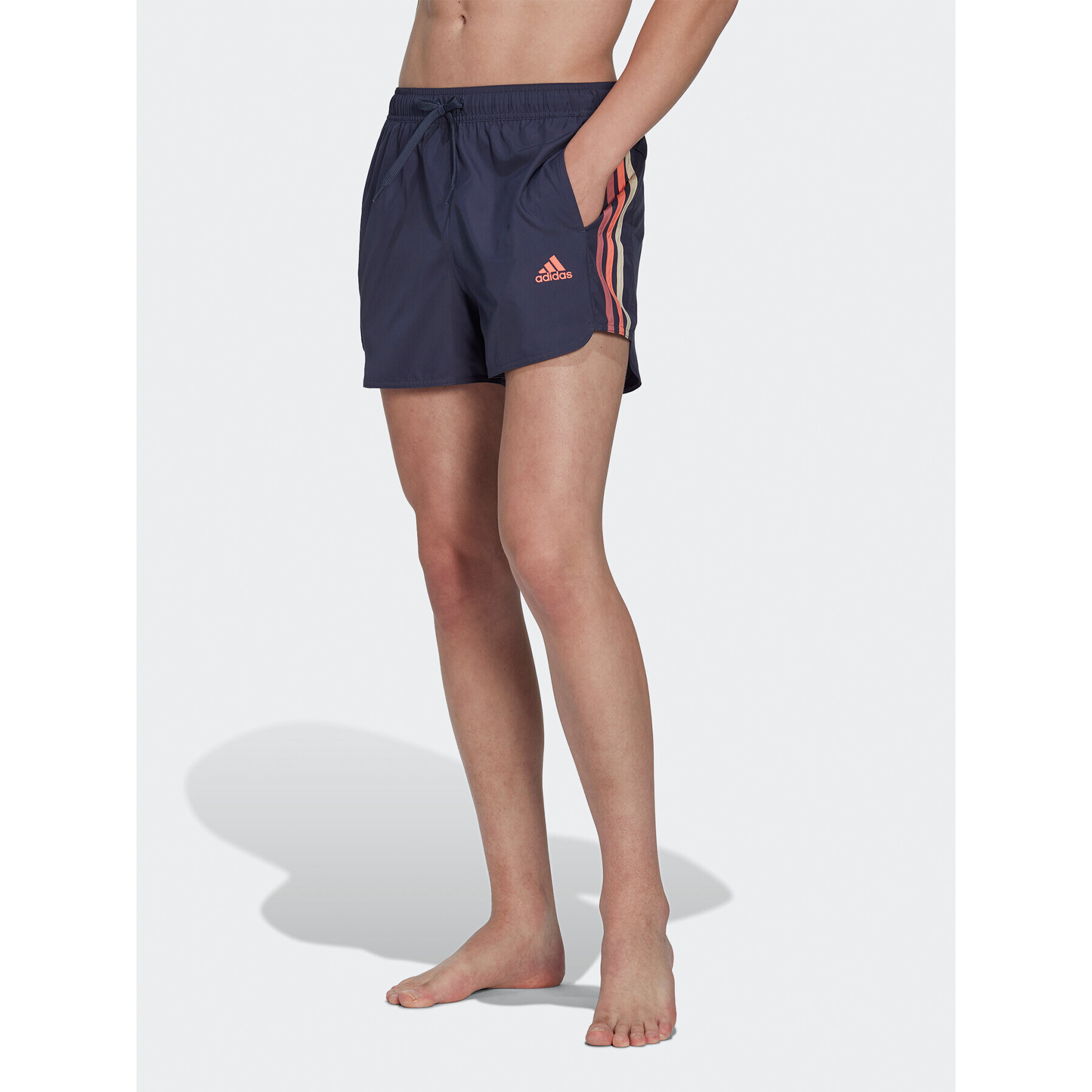 adidas Plavecké šortky Very Short Length Retro Split Swim Shorts HT4348 Modrá Regular Fit - Pepit.sk