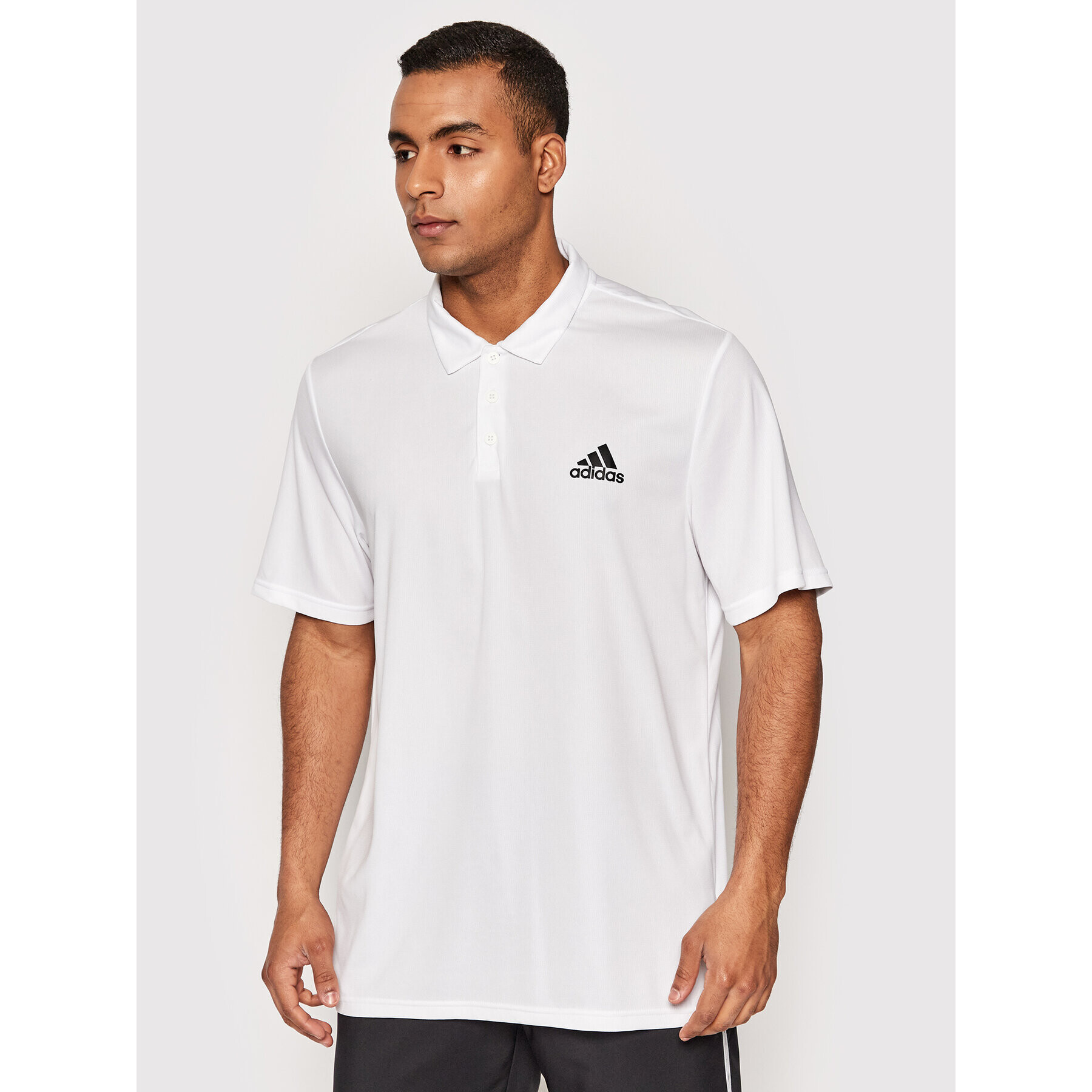 adidas Polokošeľa Aeroready Designed To Move Sport GM2154 Biela Regular Fit - Pepit.sk