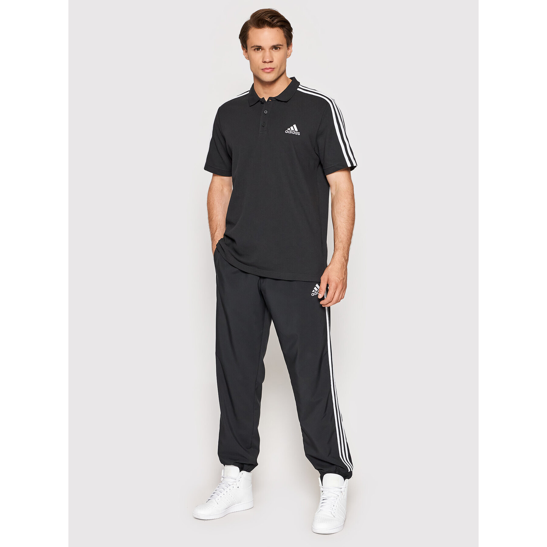 adidas Polokošeľa Aeroready Essentials Pique GK9097 Čierna Regular Fit - Pepit.sk