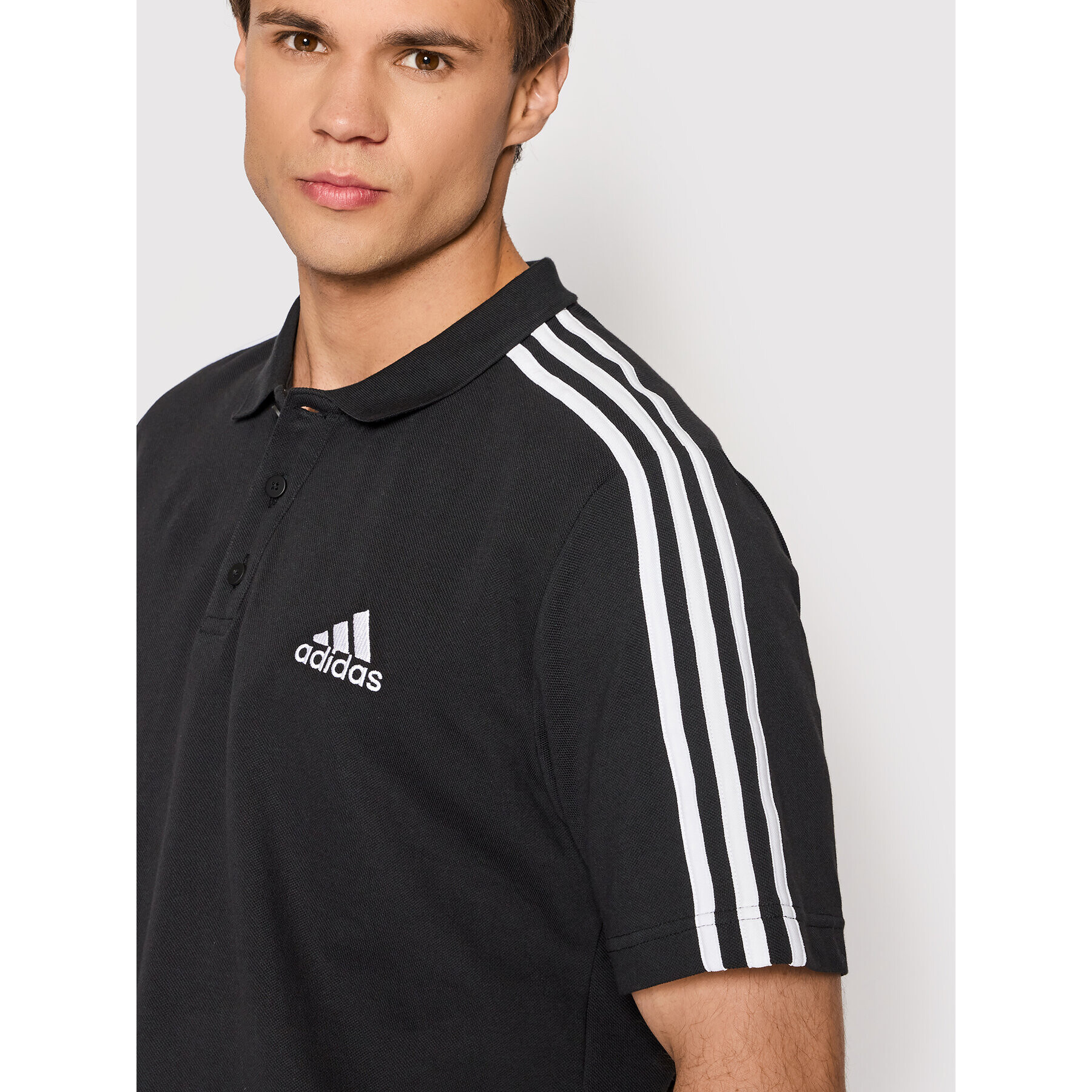 adidas Polokošeľa Aeroready Essentials Pique GK9097 Čierna Regular Fit - Pepit.sk