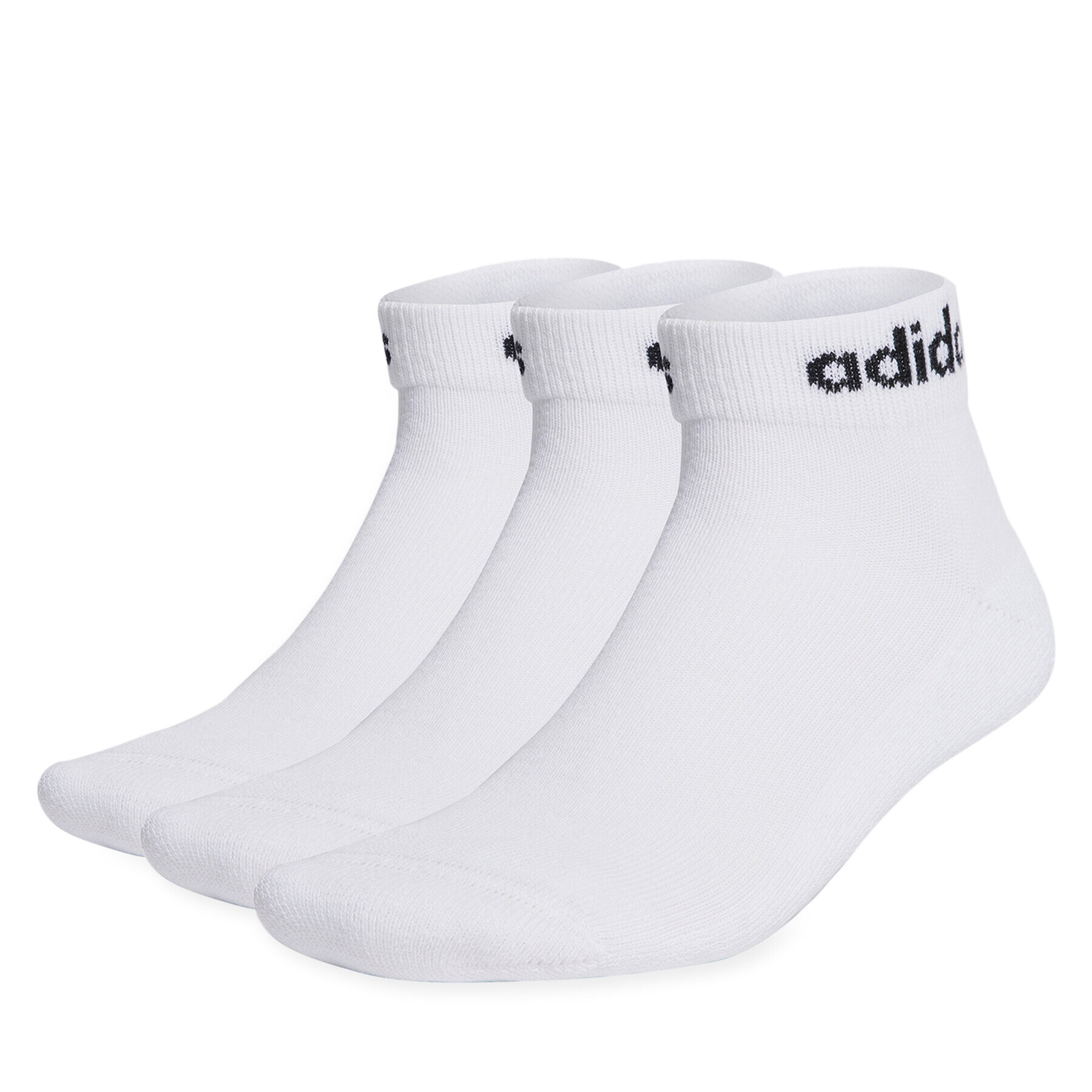 adidas Ponožky Kotníkové Unisex Linear Ankle Socks Cushioned Socks 3 Pairs HT3457 Biela - Pepit.sk