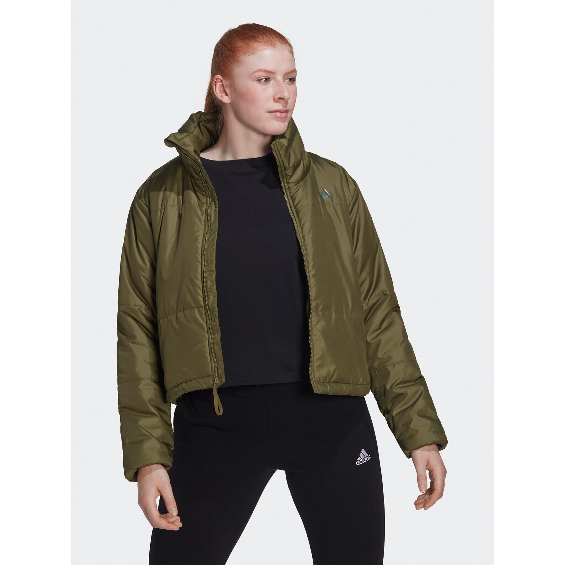 adidas Prechodná bunda BSC Insulated Jacket HG8755 Zelená Loose Fit - Pepit.sk