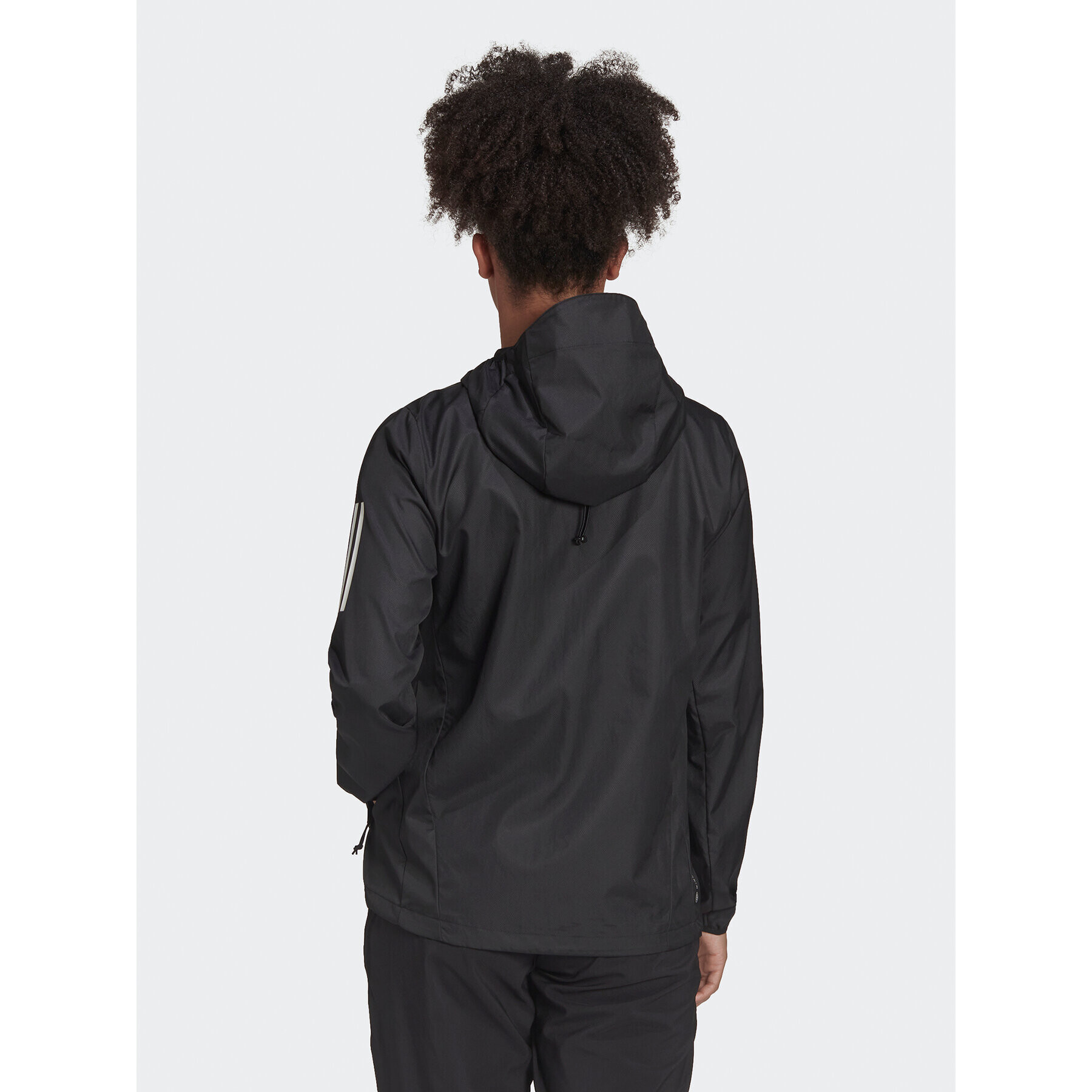 adidas Prechodná bunda Own the Run Hooded Running Windbreaker H59271 Čierna Regular Fit - Pepit.sk