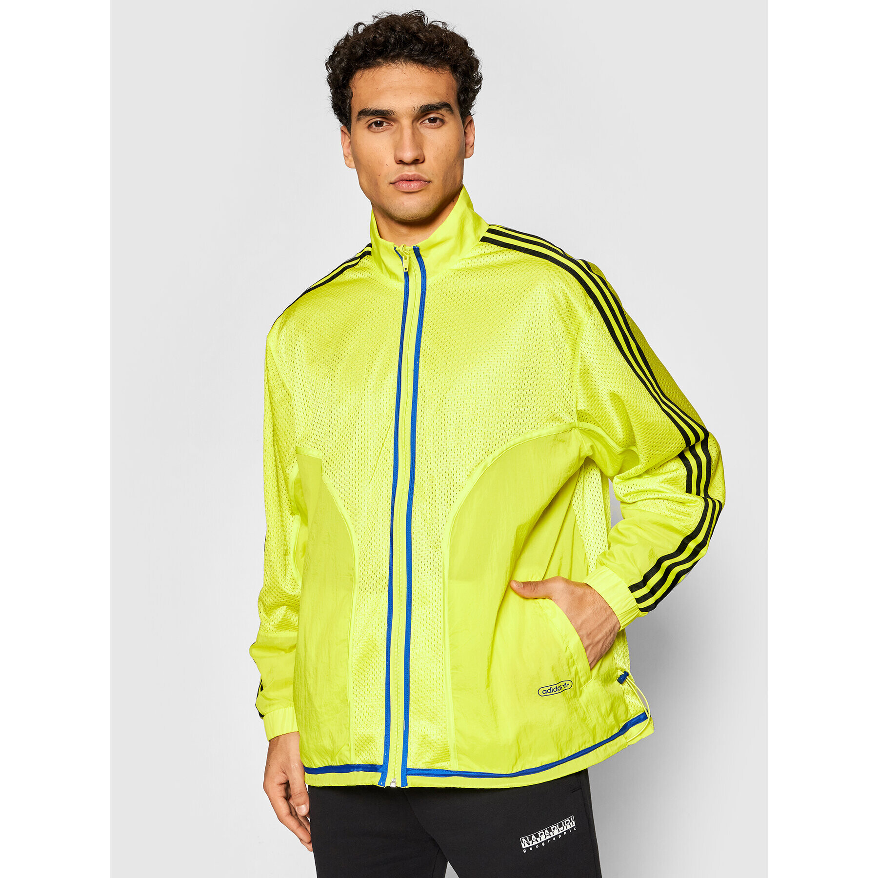 adidas Prechodná bunda Reverse Track GN3818 Žltá Regular Fit - Pepit.sk