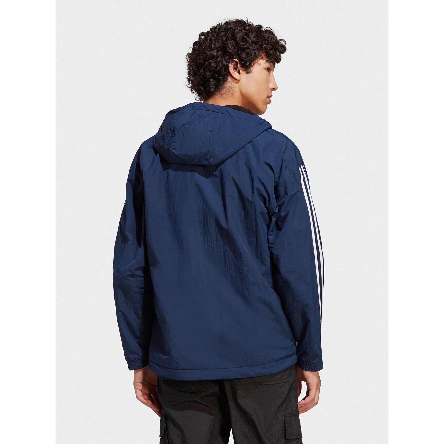 adidas Prechodná bunda Reversible Polar Fleece HL9188 Tmavomodrá Regular Fit - Pepit.sk