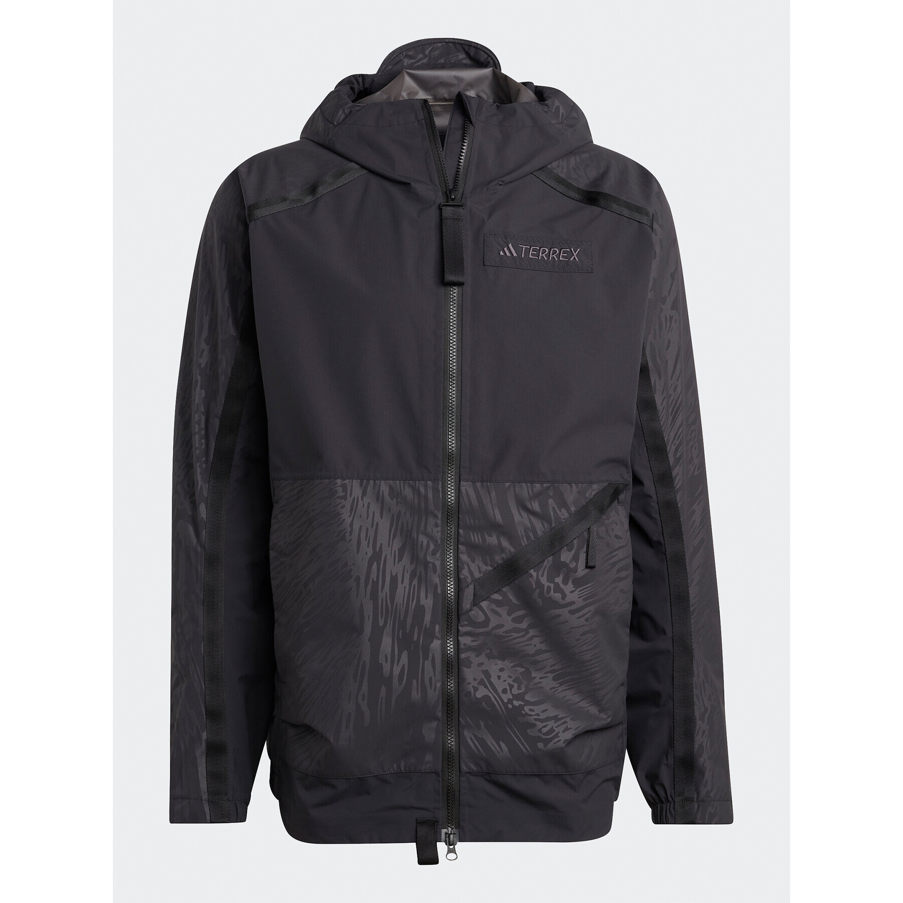 adidas Prechodná bunda Terrex Utilitas RAIN.RDY 2.5-Layer Rain Jacket HN2928 Čierna Regular Fit - Pepit.sk