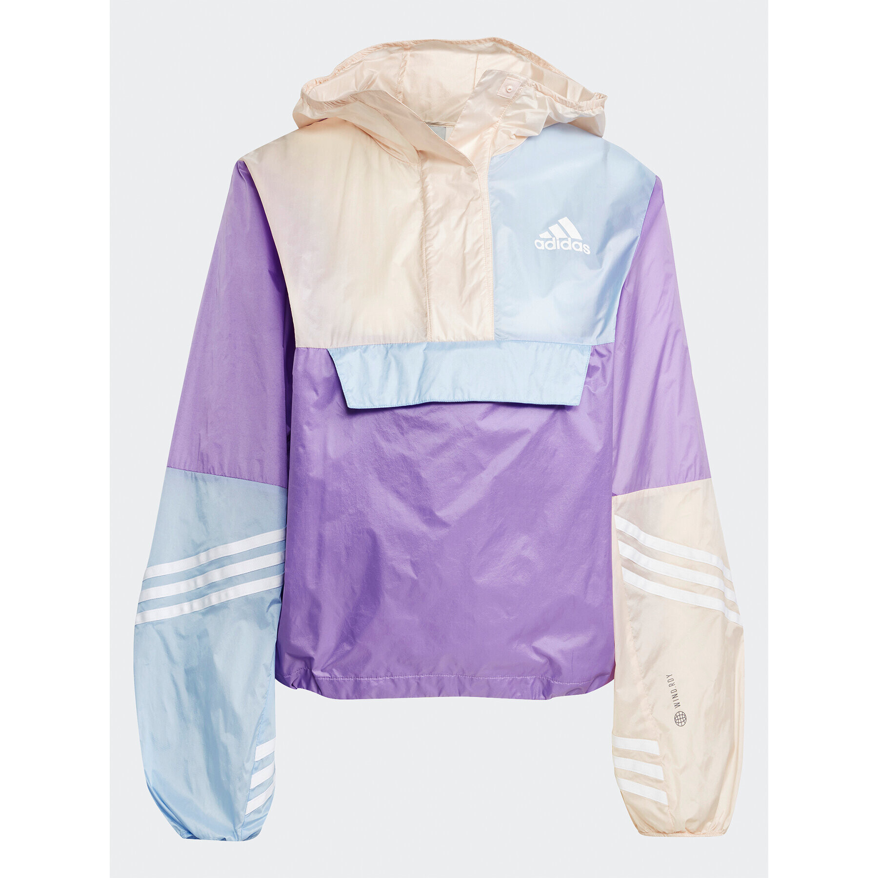 adidas Prechodná bunda WIND.RDY Hooded Anorak HT8718 Fialová Loose Fit - Pepit.sk