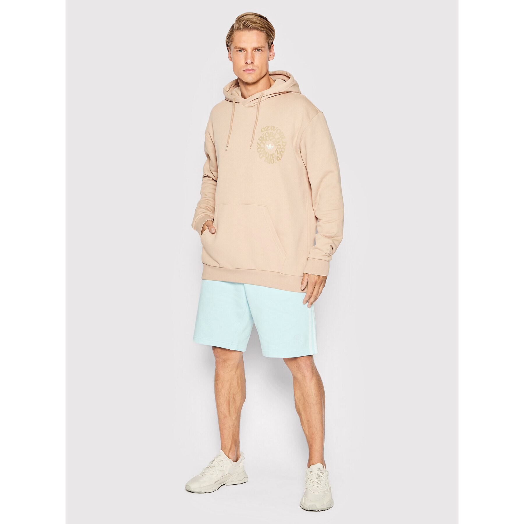 adidas Športové kraťasy adicolor 3-Stripes Sweat HK7313 Modrá Regular Fit - Pepit.sk