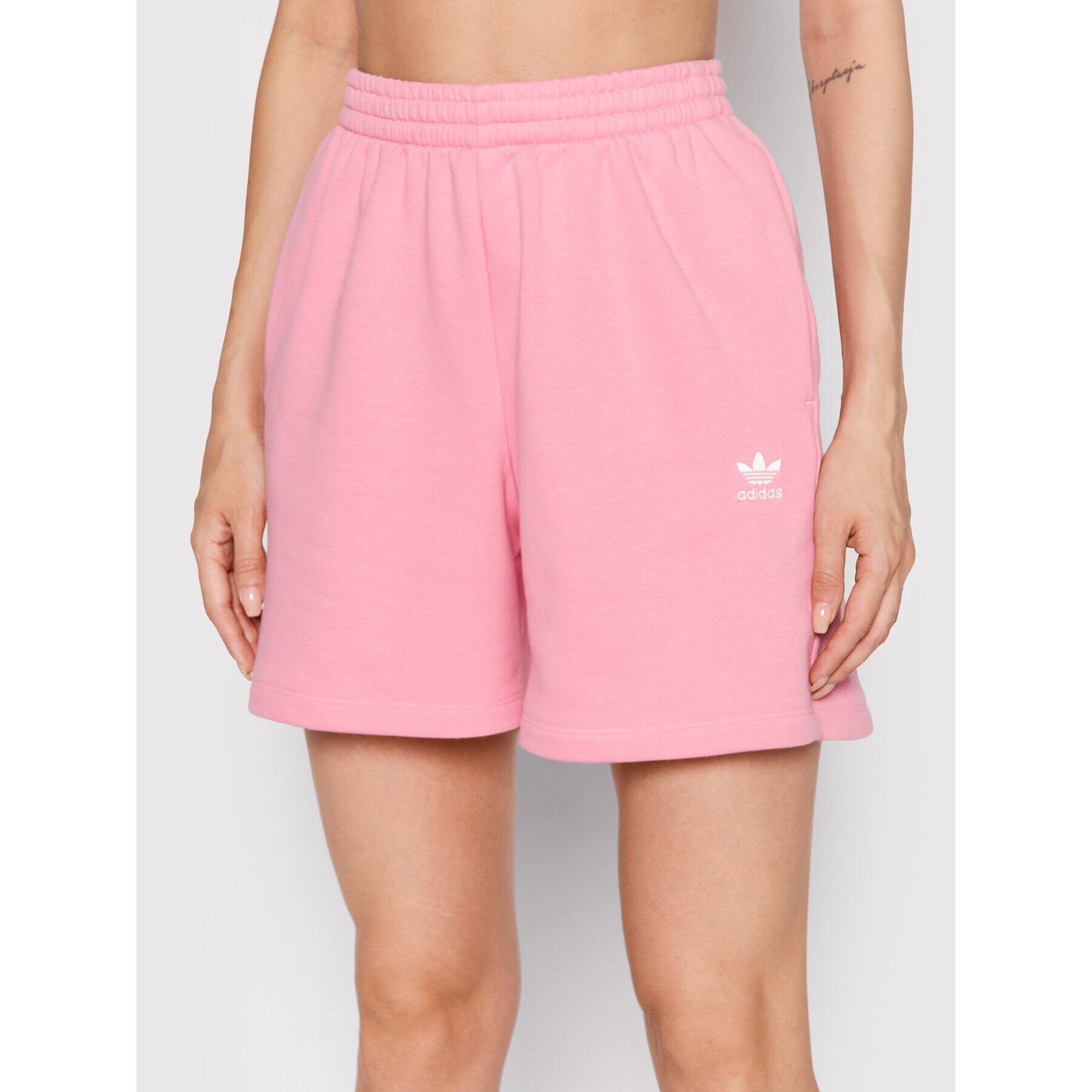 adidas Športové kraťasy adicolor Essentials French Terry HM1817 Ružová Regular Fit - Pepit.sk