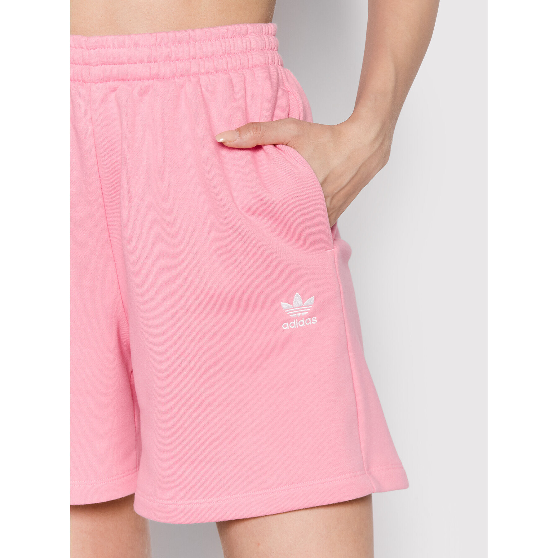 adidas Športové kraťasy adicolor Essentials French Terry HM1817 Ružová Regular Fit - Pepit.sk