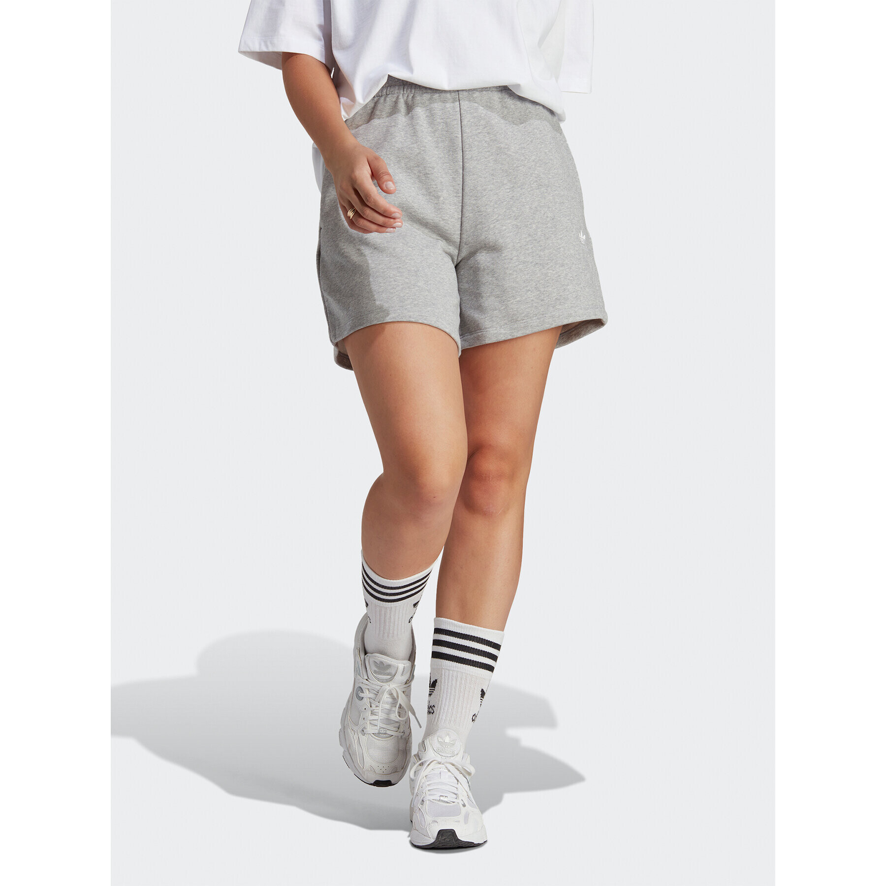 adidas Športové kraťasy Adicolor Essentials French Terry Shorts IA6450 Sivá Regular Fit - Pepit.sk