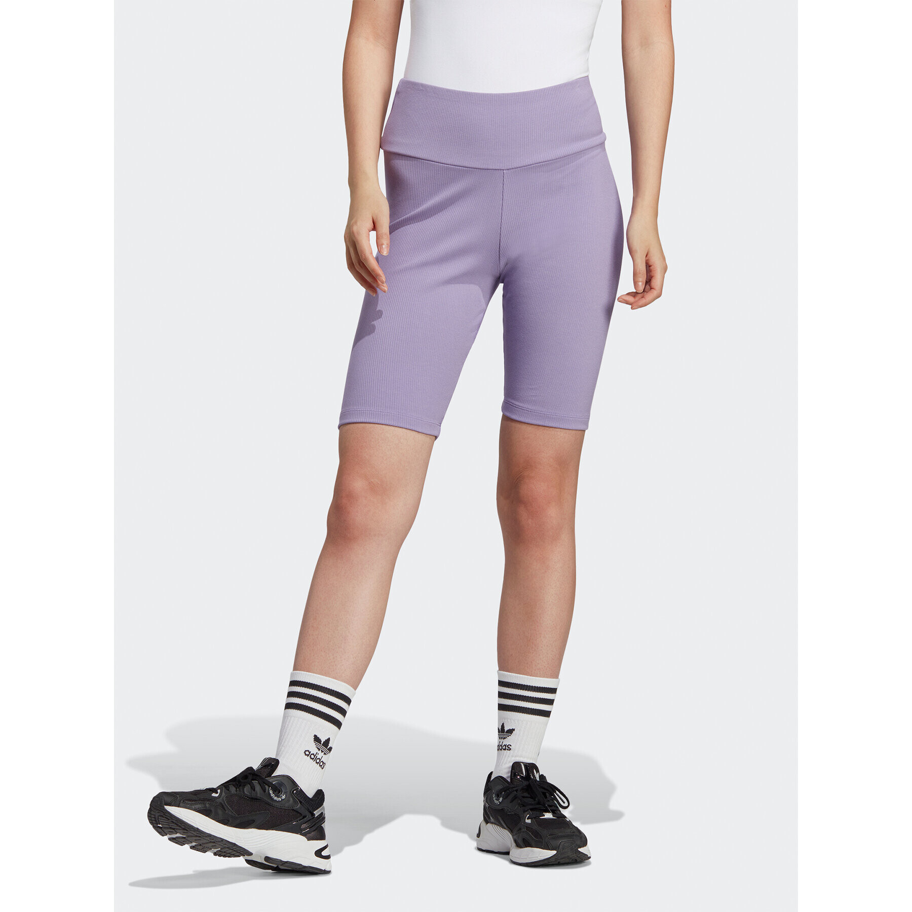 adidas Športové kraťasy Adicolor Essentials Short Leggings HZ7260 Fialová - Pepit.sk