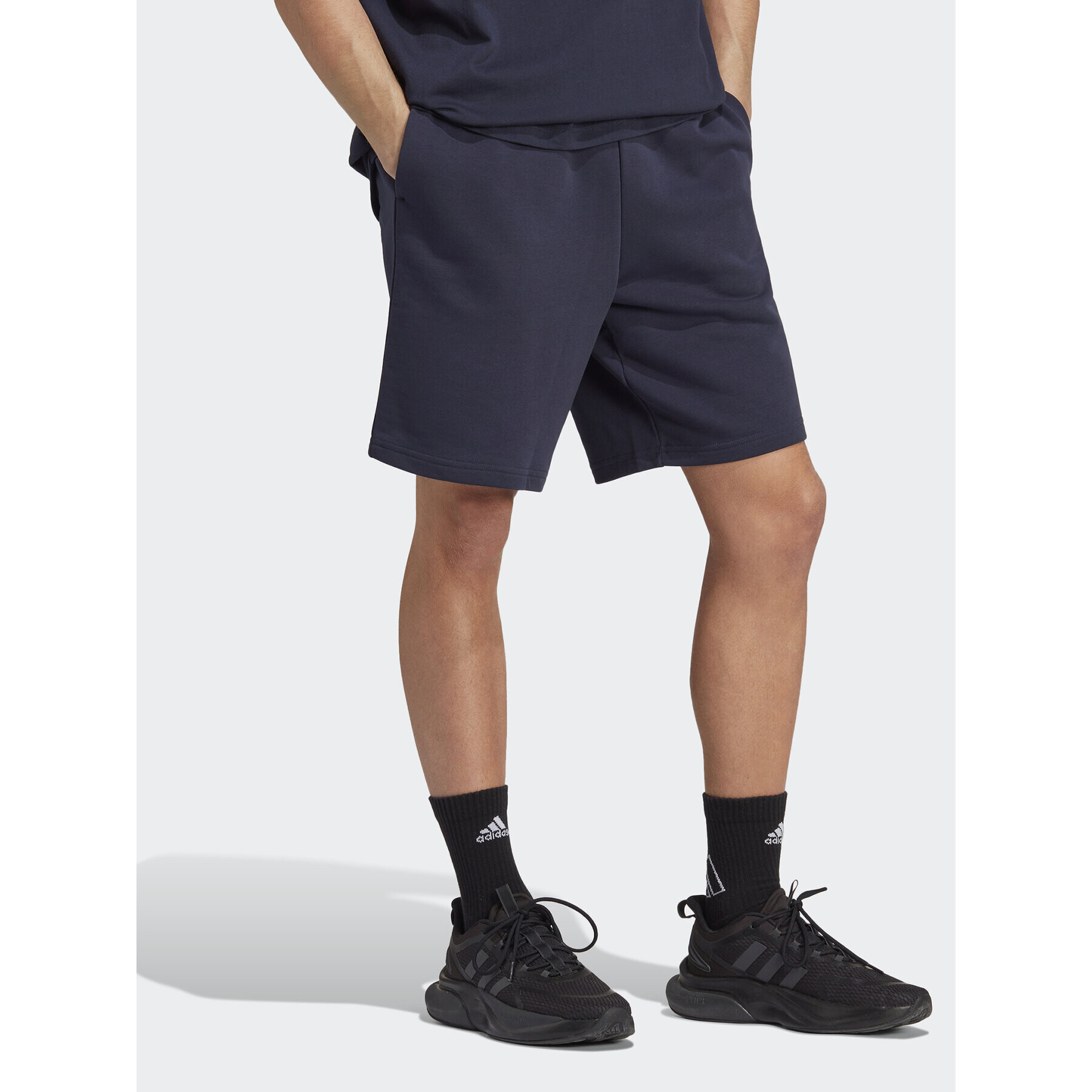 adidas Športové kraťasy ALL SZN French Terry Shorts IC9819 Modrá Regular Fit - Pepit.sk