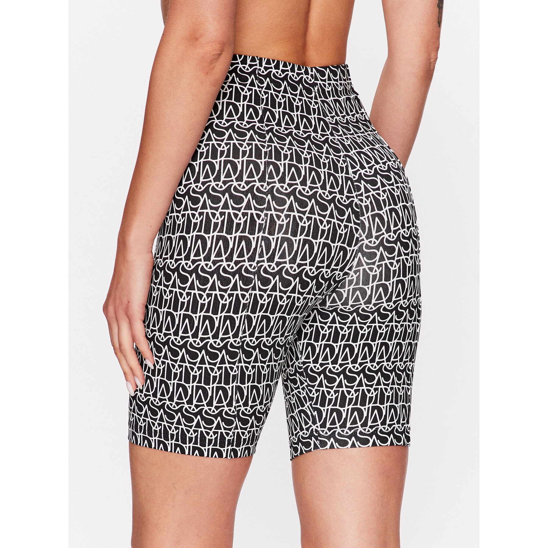 adidas Športové kraťasy Allover Graphic Biker Shorts HR4885 Čierna - Pepit.sk