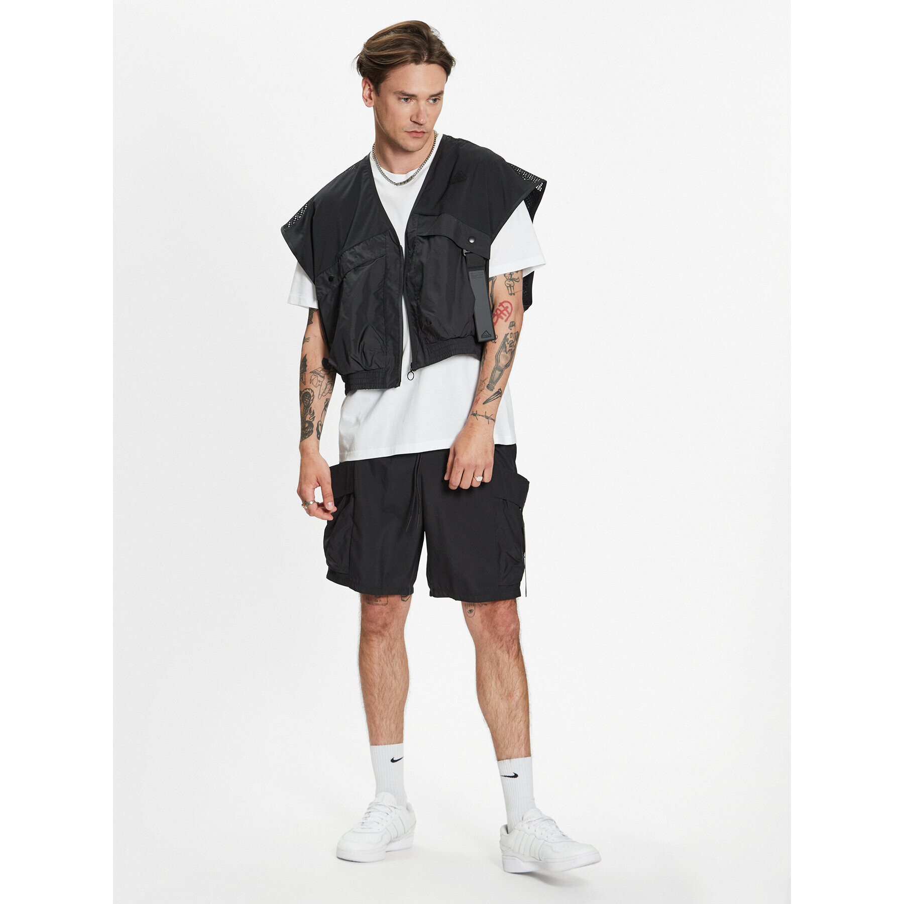 adidas Športové kraťasy City Escape Cargo Shorts IC6737 Čierna Regular Fit - Pepit.sk