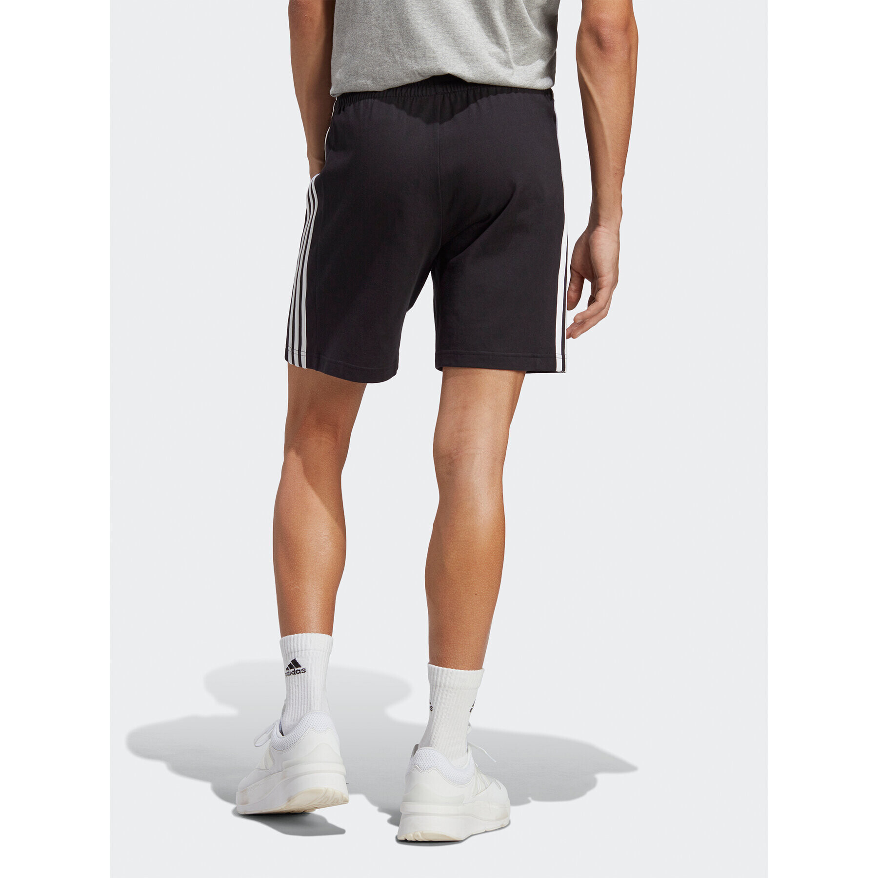 adidas Športové kraťasy Essentials 3-Stripes Shorts IC9378 Čierna Regular Fit - Pepit.sk