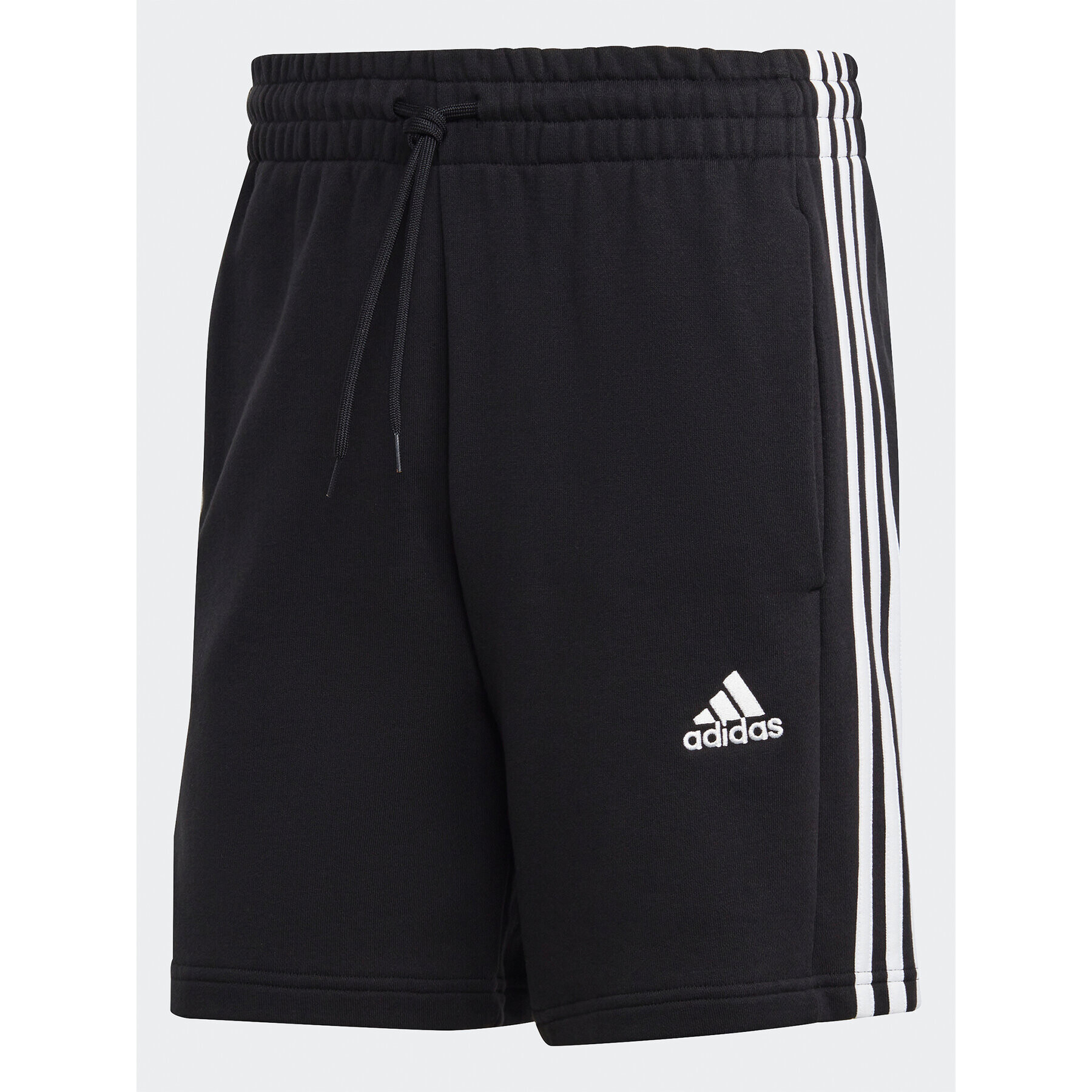 adidas Športové kraťasy Essentials French Terry 3-Stripes Shorts IC9435 Čierna Regular Fit - Pepit.sk