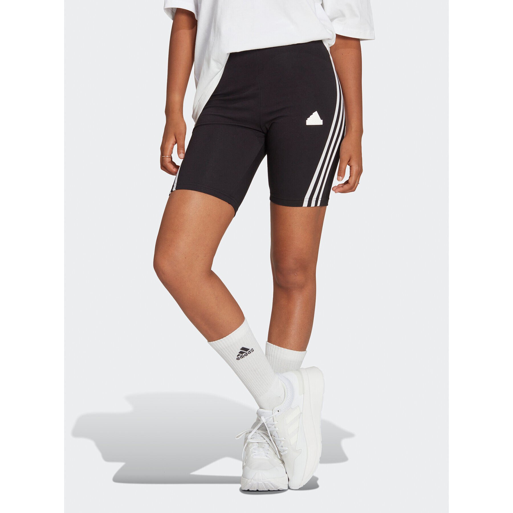 adidas Športové kraťasy Future Icons 3-Stripes Bike Shorts HT4718 Čierna Slim Fit - Pepit.sk