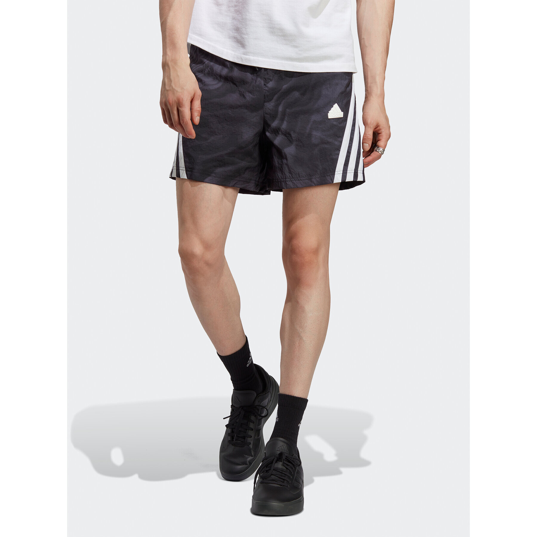 adidas Športové kraťasy Future Icons Allover Print Shorts IC8252 Čierna Regular Fit - Pepit.sk