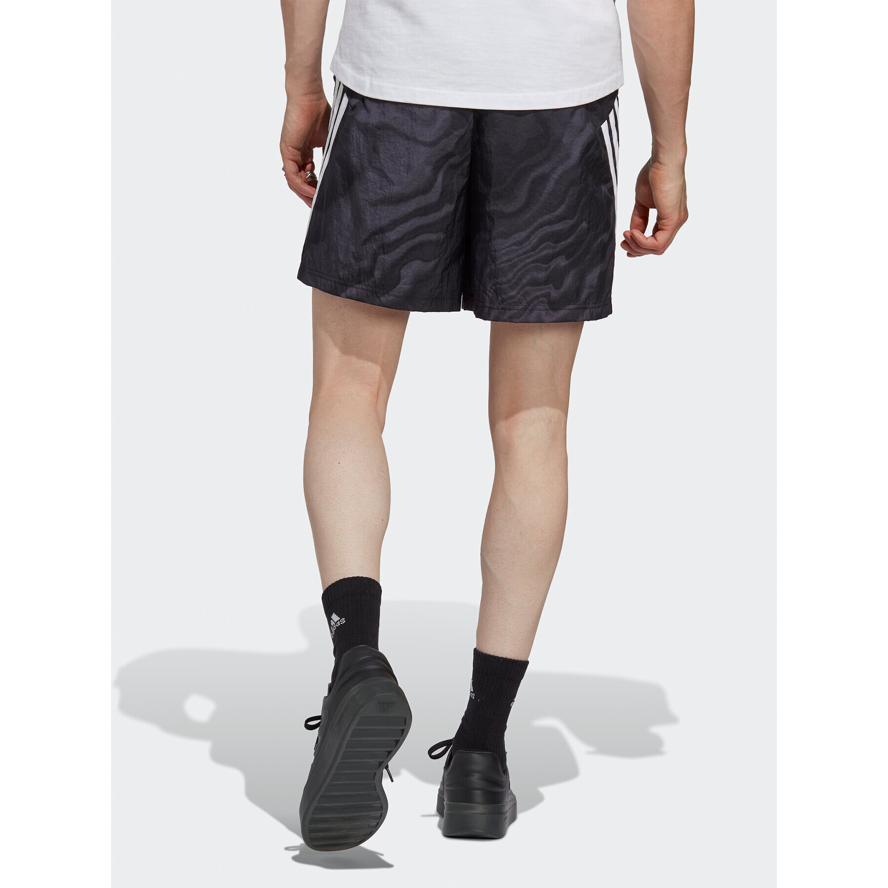 adidas Športové kraťasy Future Icons Allover Print Shorts IC8252 Čierna Regular Fit - Pepit.sk