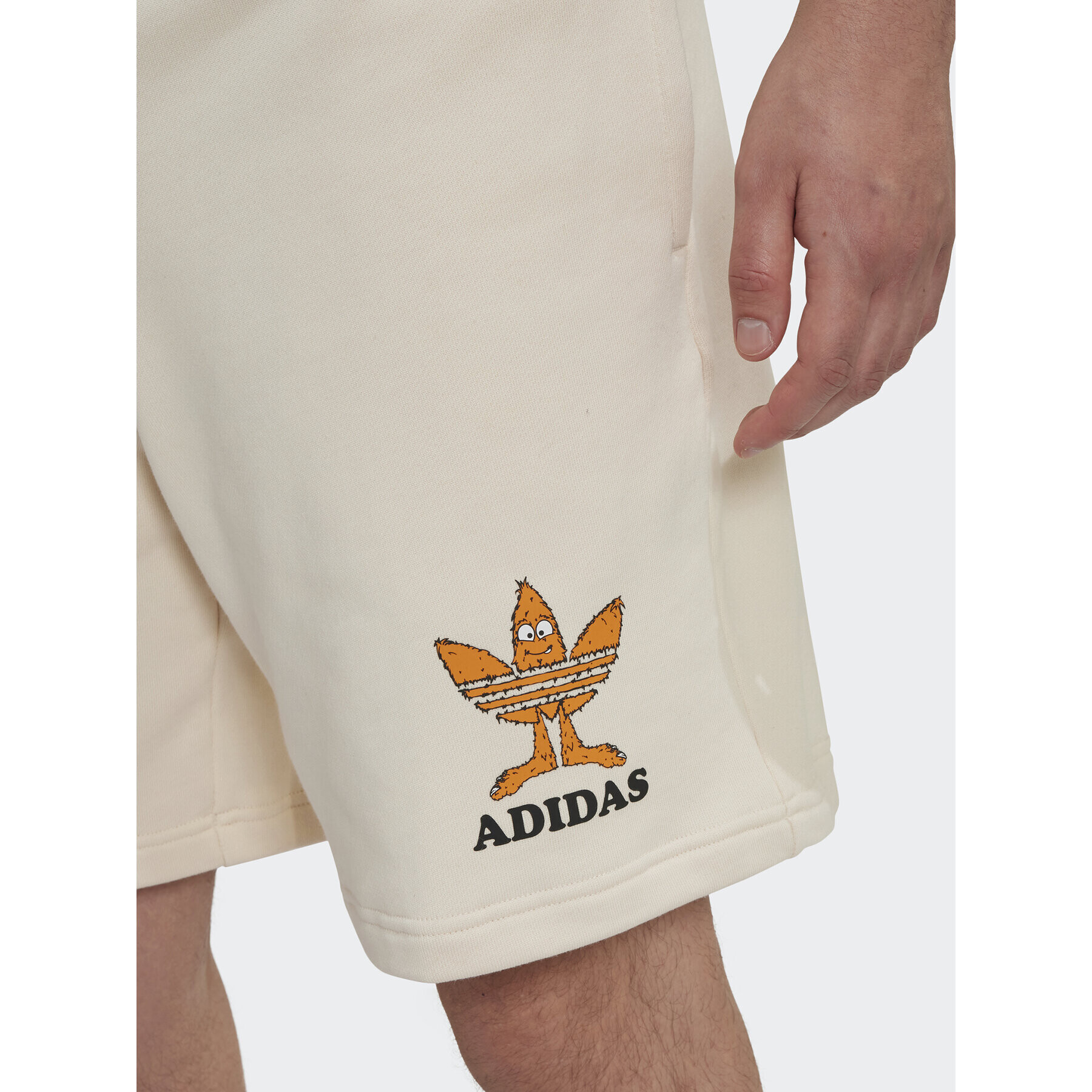 adidas Športové kraťasy Graphic Fun HM2486 Béžová Regular Fit - Pepit.sk