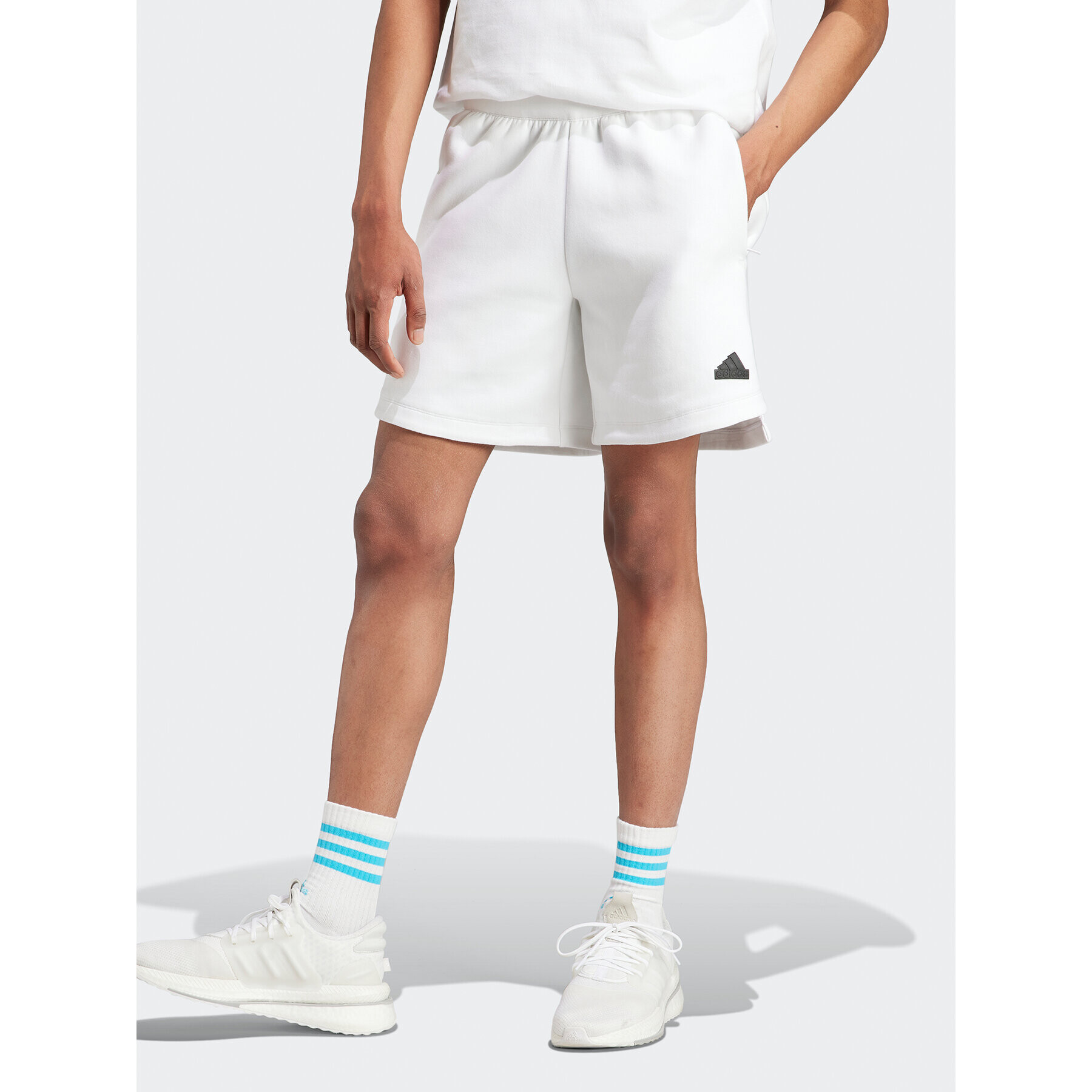 adidas Športové kraťasy IN5098 Biela Loose Fit - Pepit.sk