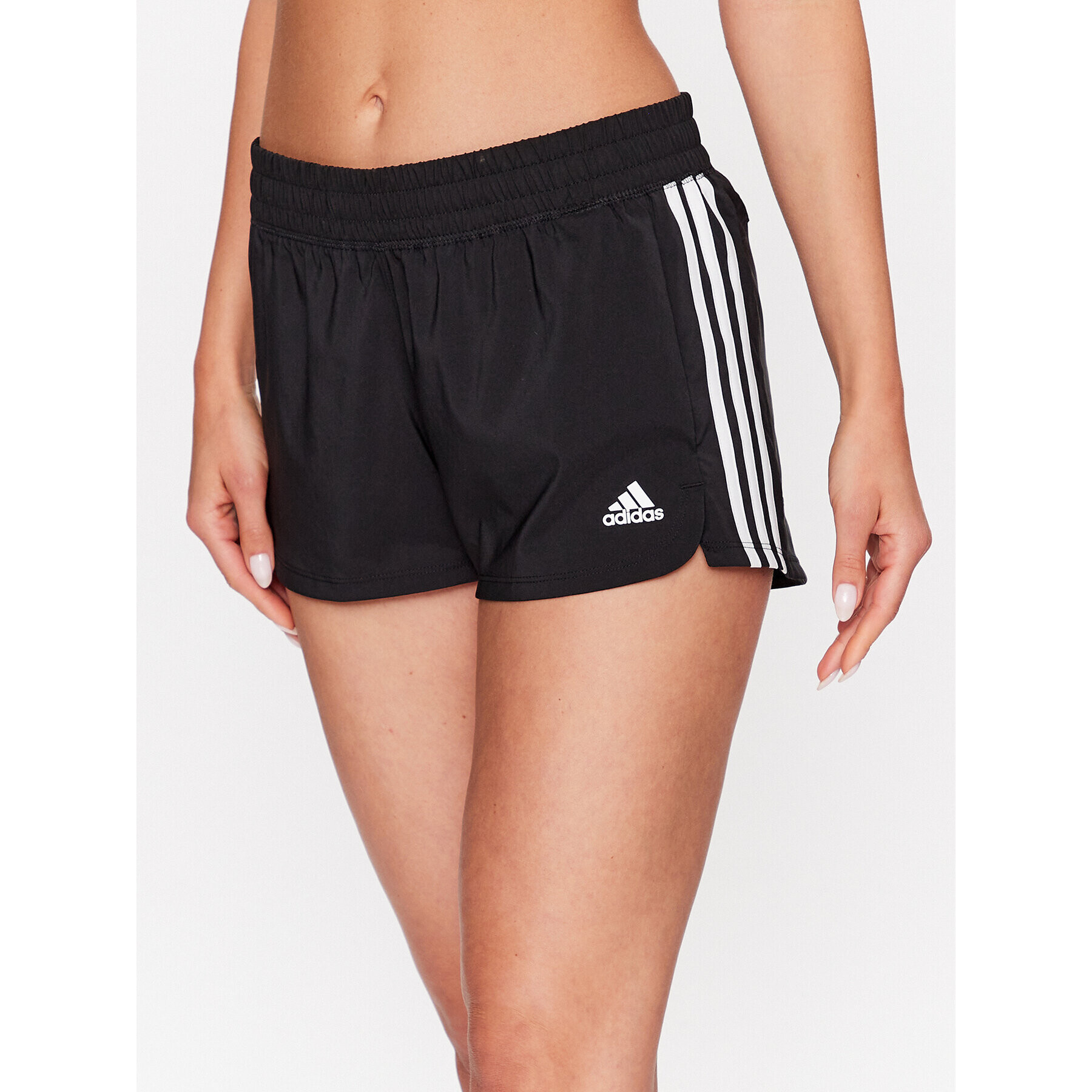 adidas Športové kraťasy Pacer 3-Stripes Woven Shorts GH8146 Čierna Regular Fit - Pepit.sk