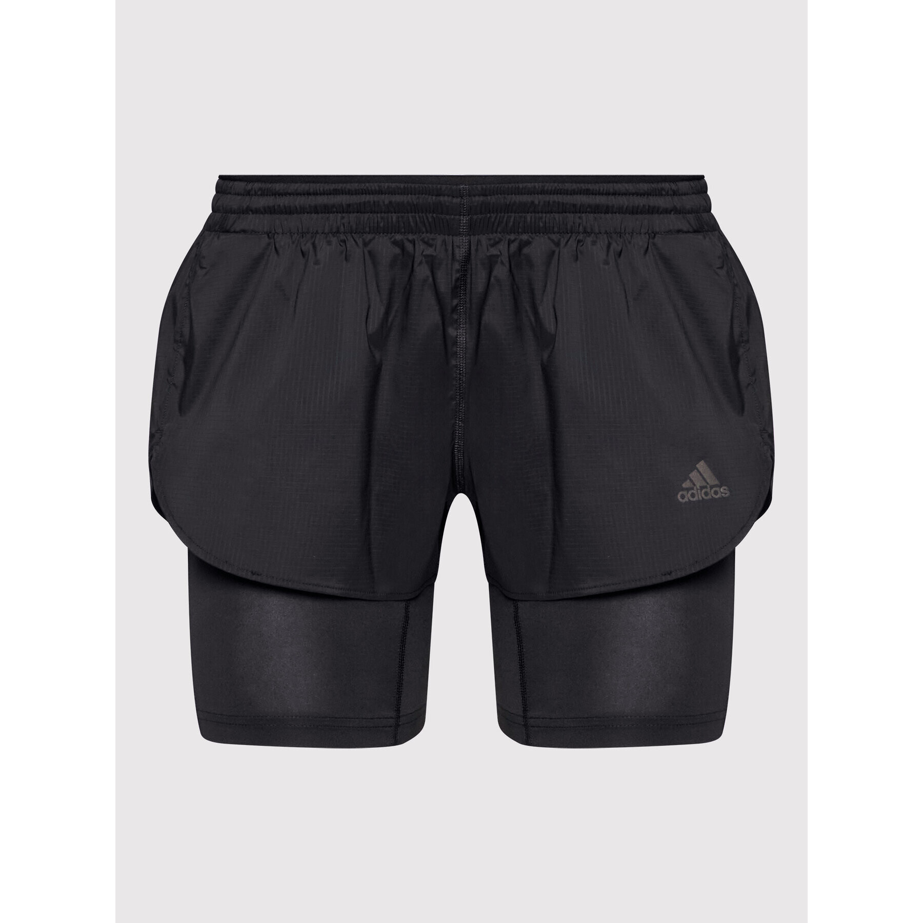 adidas Športové kraťasy Run Fast Two-In-One HB9225 Čierna Slim Fit - Pepit.sk