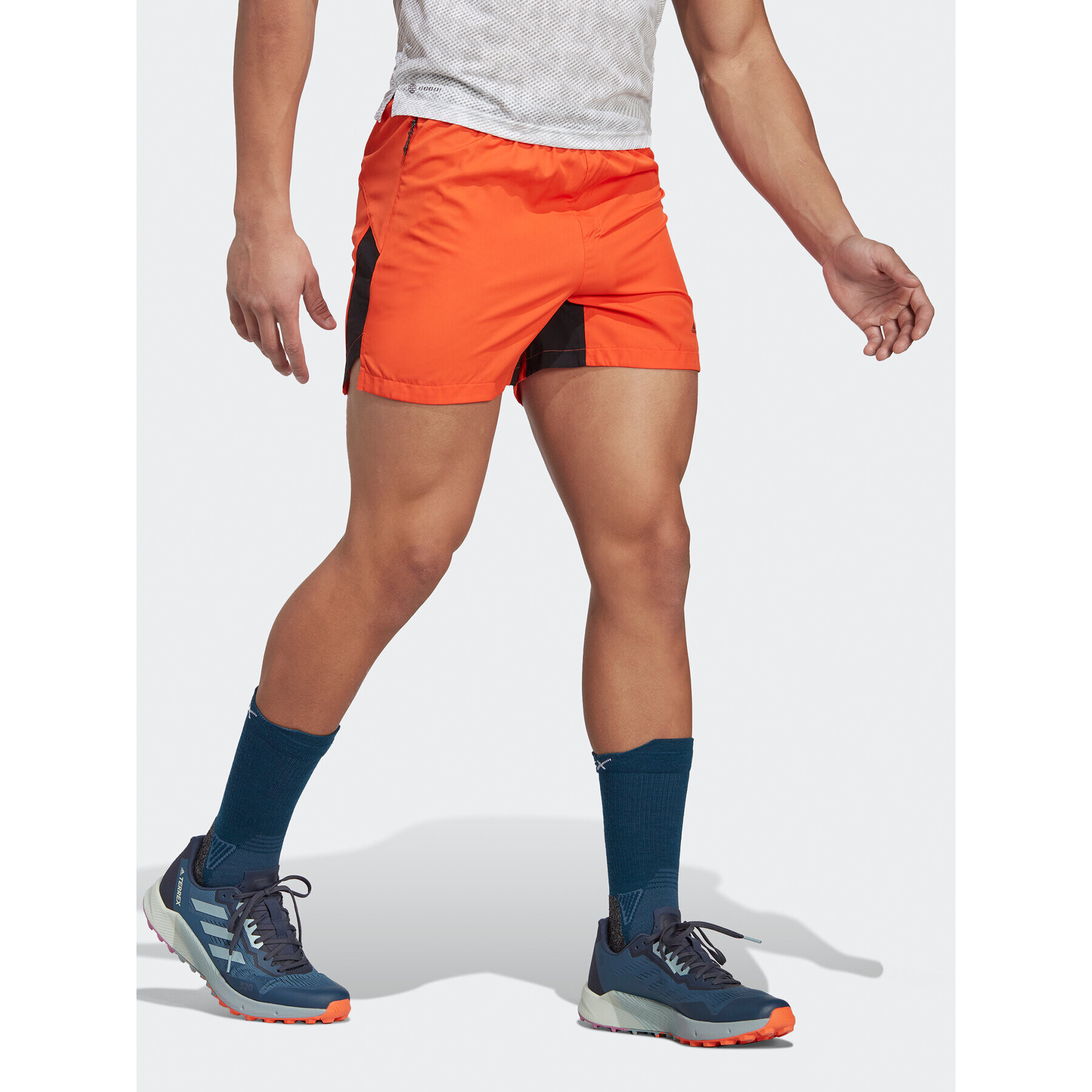 adidas Športové kraťasy TERREX TRAIL RUNNING SHORTS HS9551 Oranžová Slim Fit - Pepit.sk