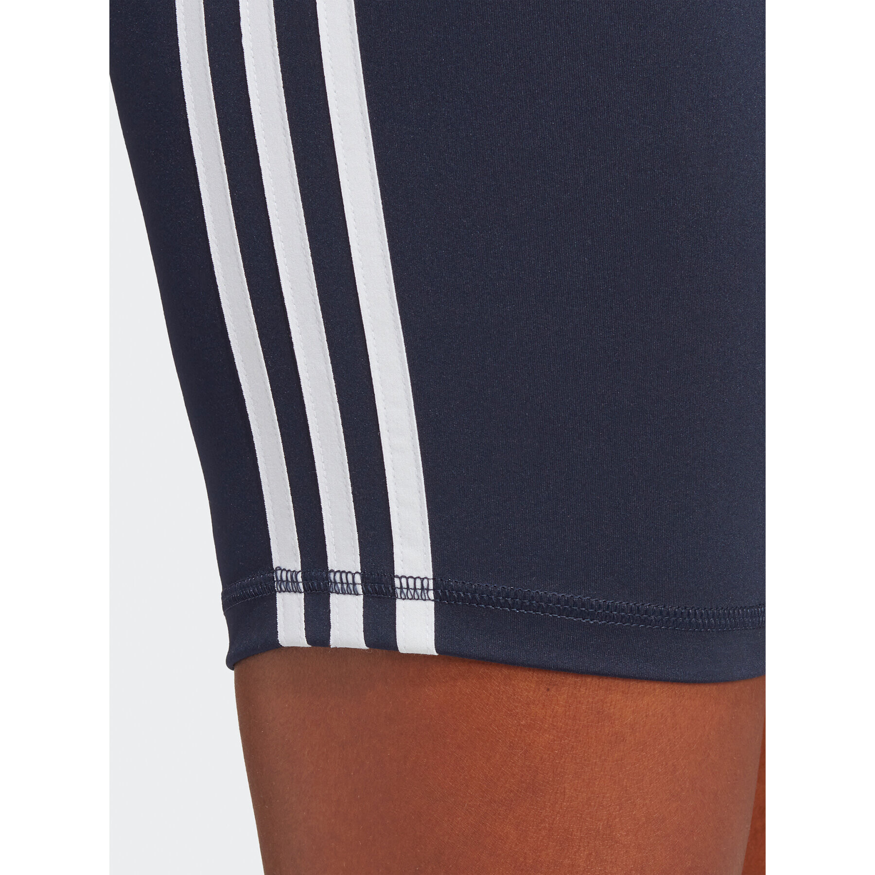 adidas Športové kraťasy Training Essentials 3-Stripes High Waist Thighs Tmavomodrá Regular Fit - Pepit.sk