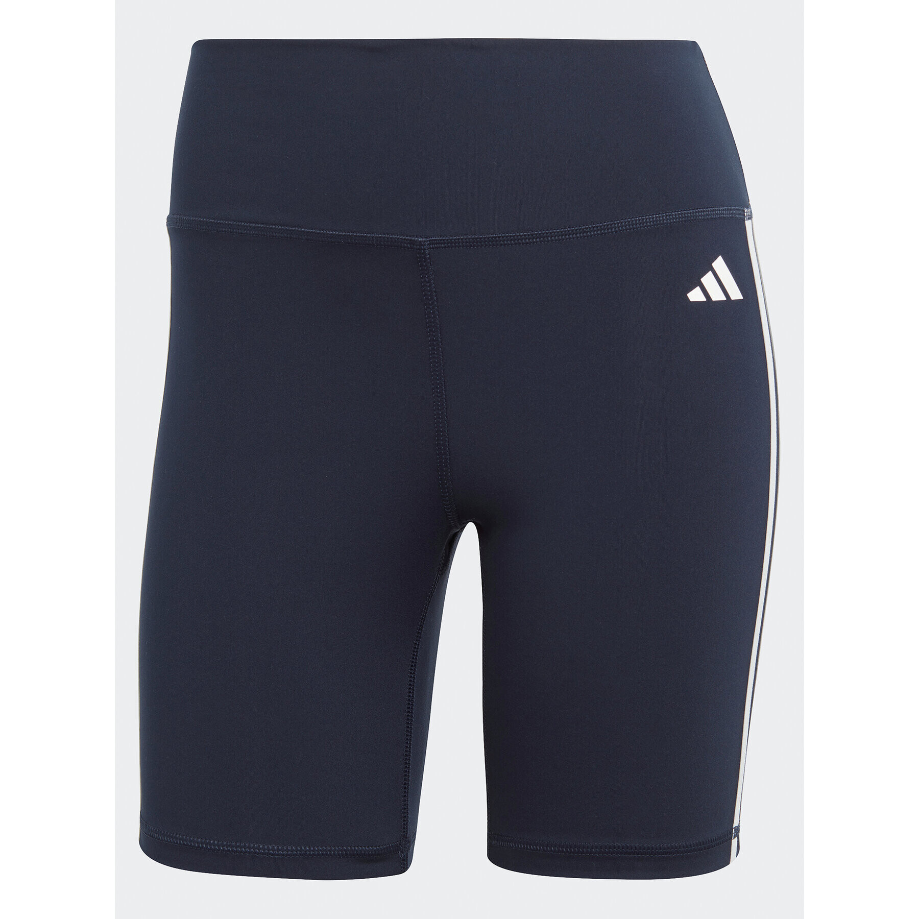 adidas Športové kraťasy Training Essentials 3-Stripes High Waist Thighs Tmavomodrá Regular Fit - Pepit.sk