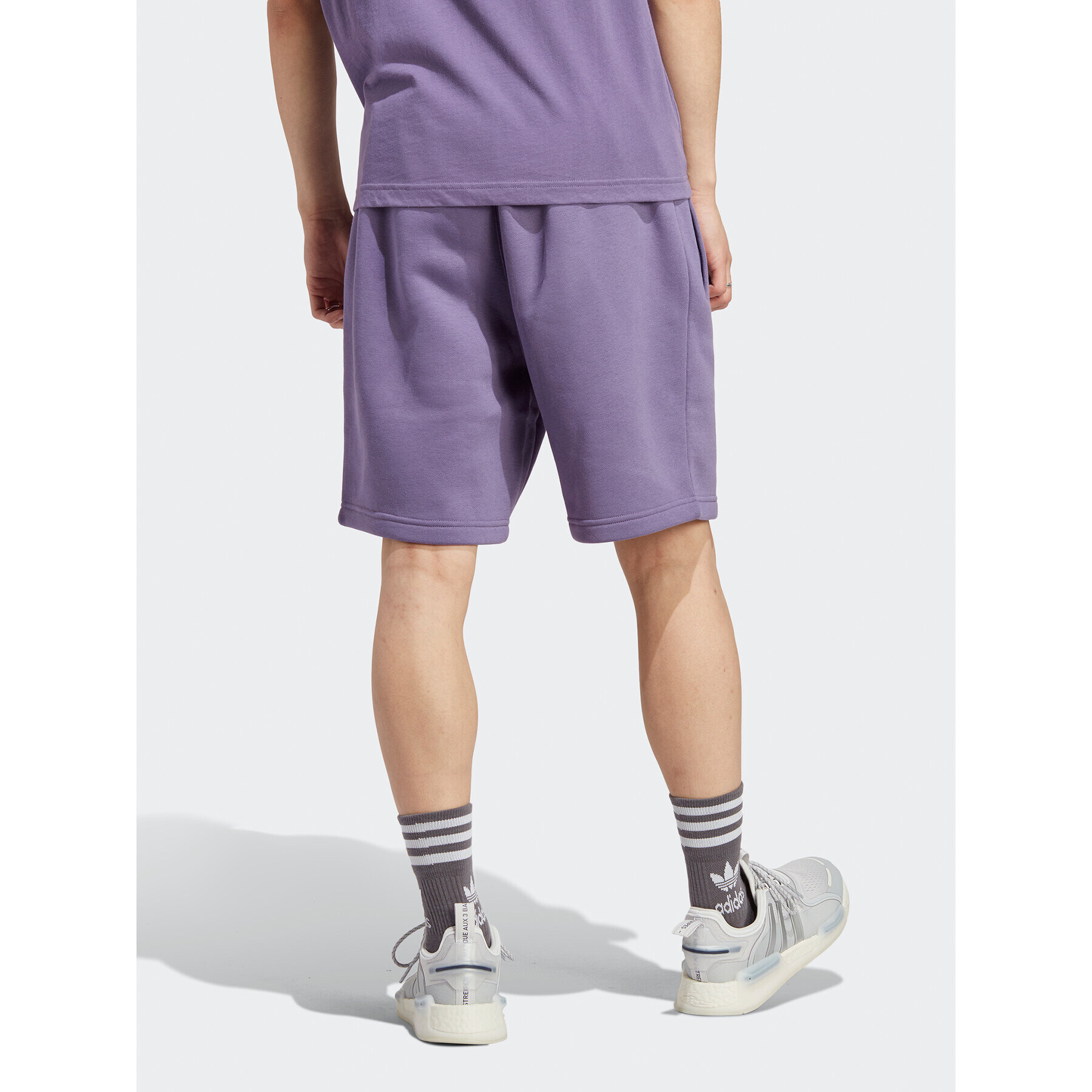 adidas Športové kraťasy Trefoil Essentials Shorts IB2018 Fialová Regular Fit - Pepit.sk