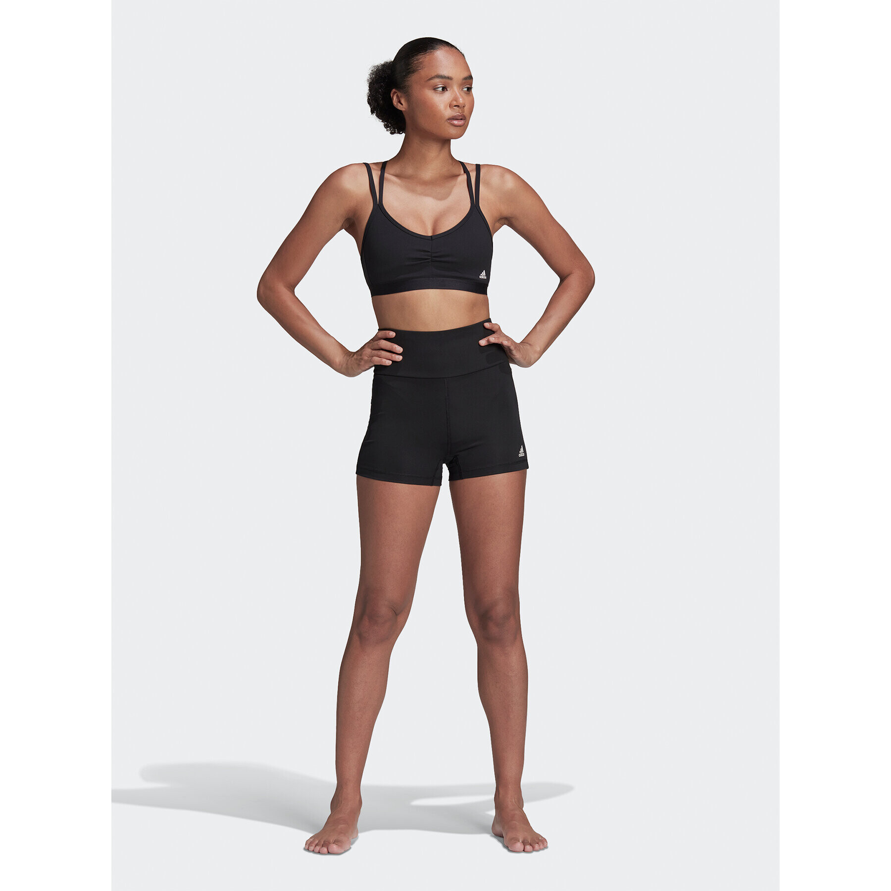 adidas Športové kraťasy Yoga Essentials High-Waisted Short Leggings HD6825 Čierna - Pepit.sk