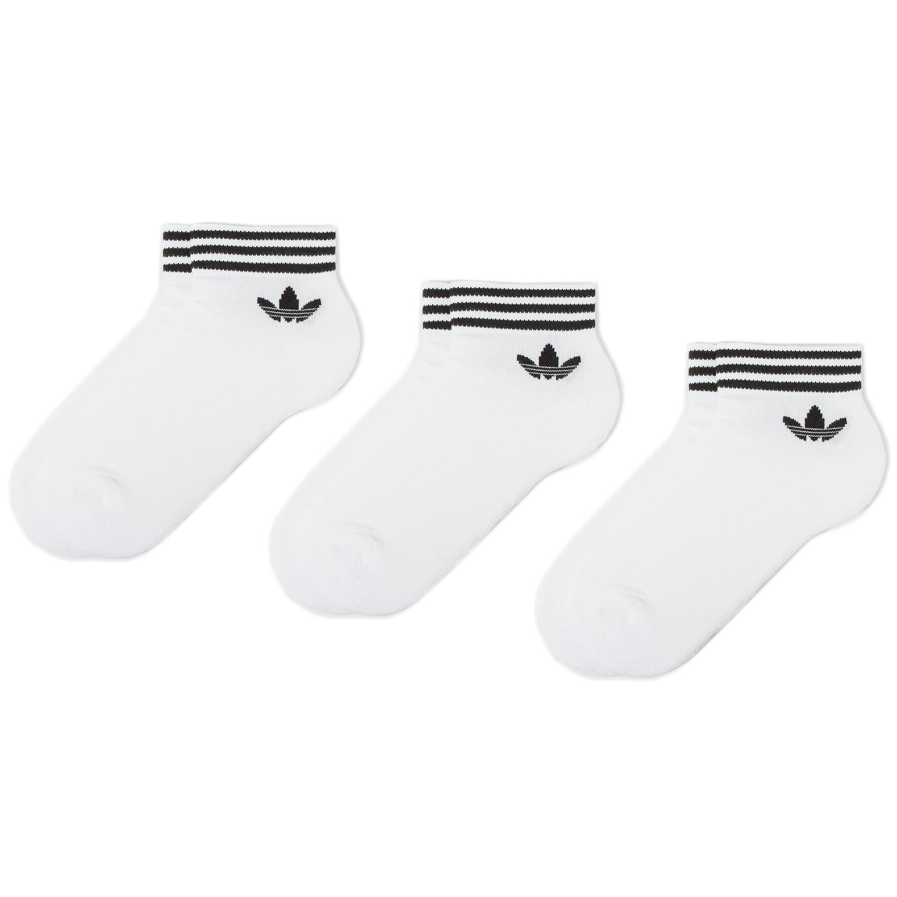 adidas Súprava 3 párov kotníkových ponožiek unisex Tref Ank Sck Hc EE1152 Biela - Pepit.sk