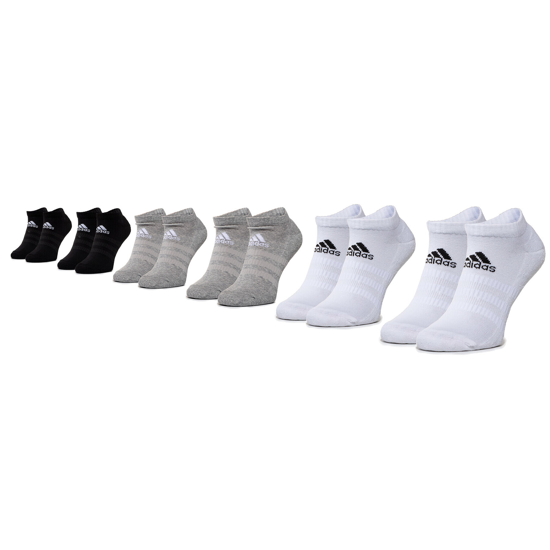 adidas Súprava 6 párov členkových ponožiek unisex Cush Low 6Pp DZ9380 Čierna - Pepit.sk