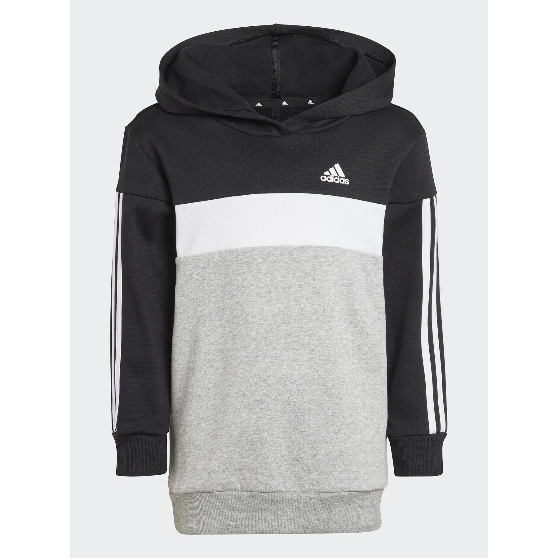 adidas Súprava mikina a legíny Tiberio 3-Stripes Colorblock Fleece IJ6327 Čierna Slim Fit - Pepit.sk