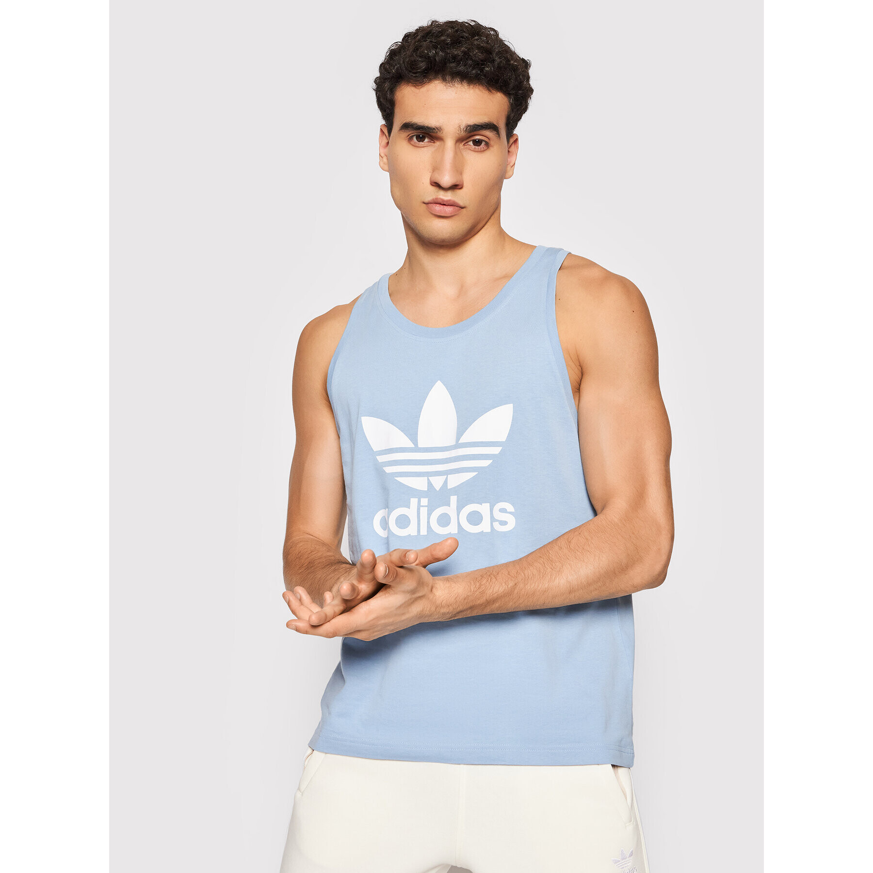 adidas Tank top adicolor Classics Trefoil H06635 Modrá Regular Fit - Pepit.sk