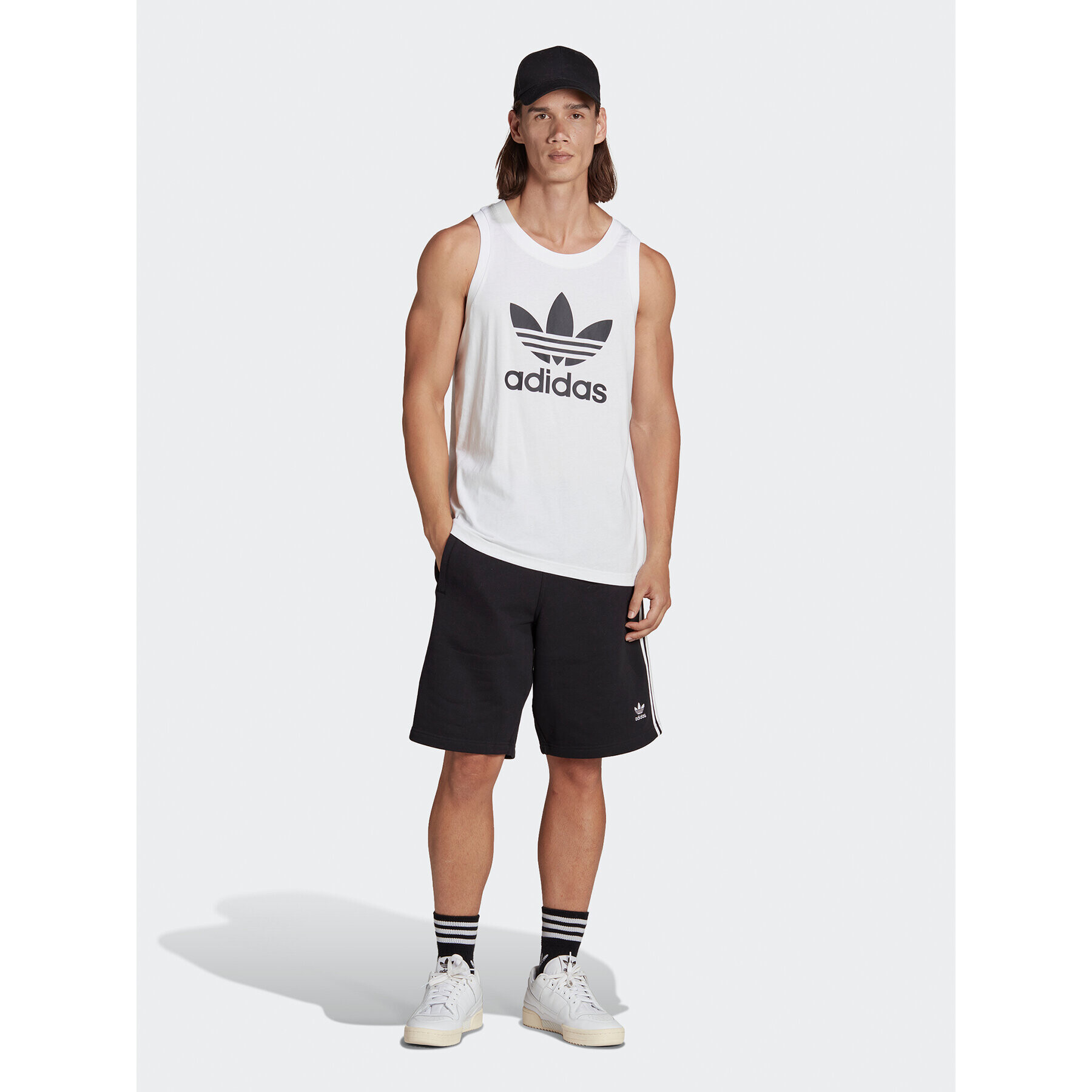 adidas Tank top adicolor Classics Trefoil IA4808 Biela Regular Fit - Pepit.sk