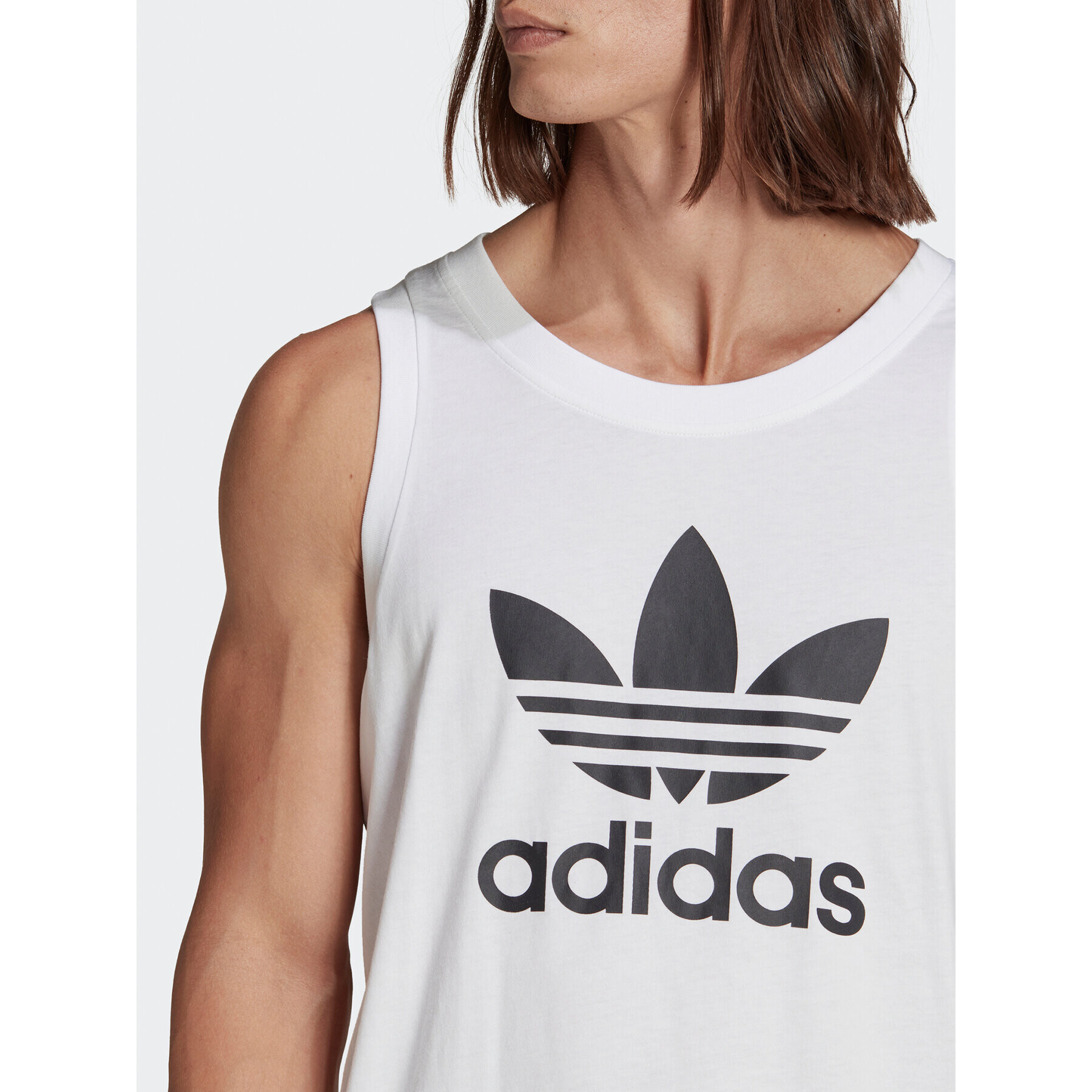 adidas Tank top adicolor Classics Trefoil IA4808 Biela Regular Fit - Pepit.sk