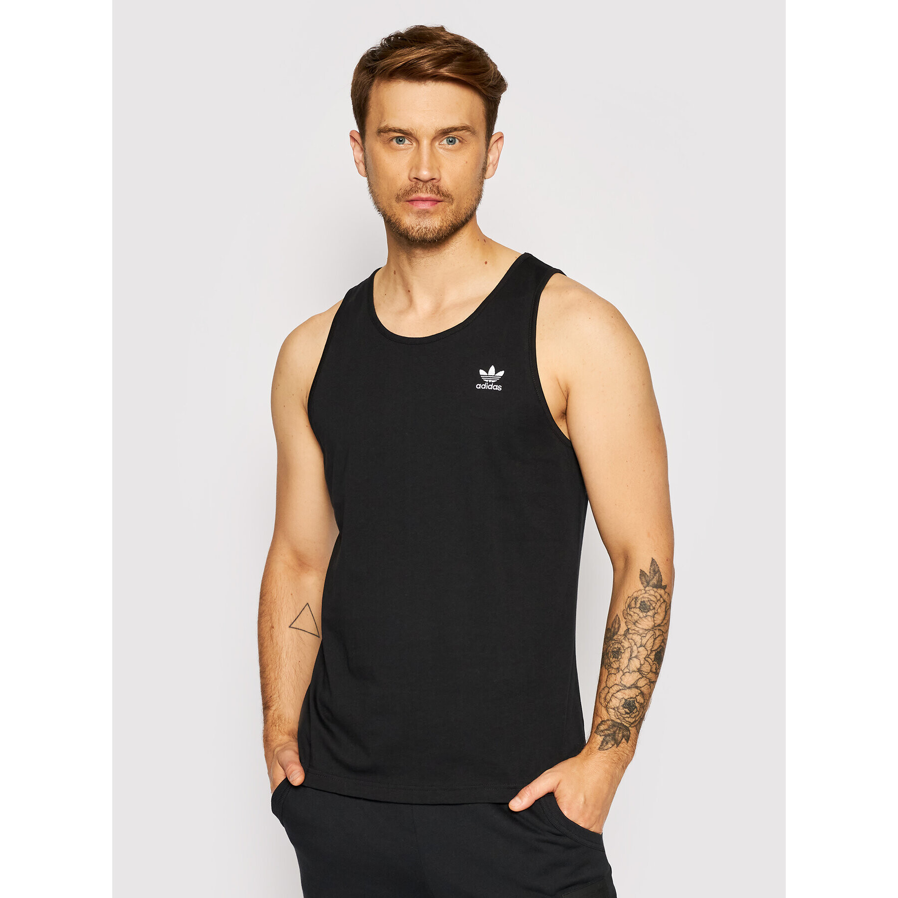 adidas Tank top adicolor Essentials Trefoil H35498 Čierna Regular Fit - Pepit.sk