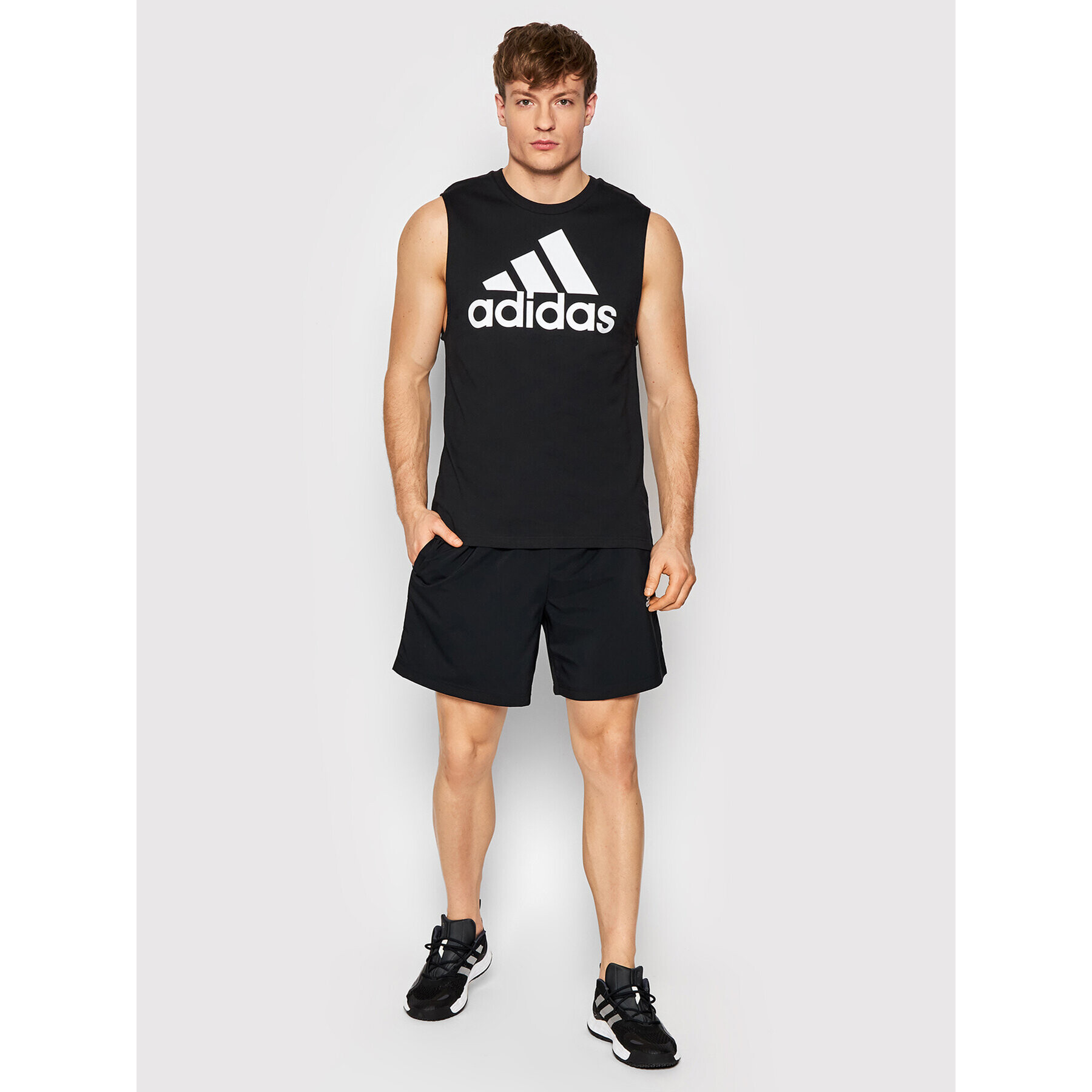 adidas Tank top Essentials Big Logo GR9599 Čierna Regular Fit - Pepit.sk