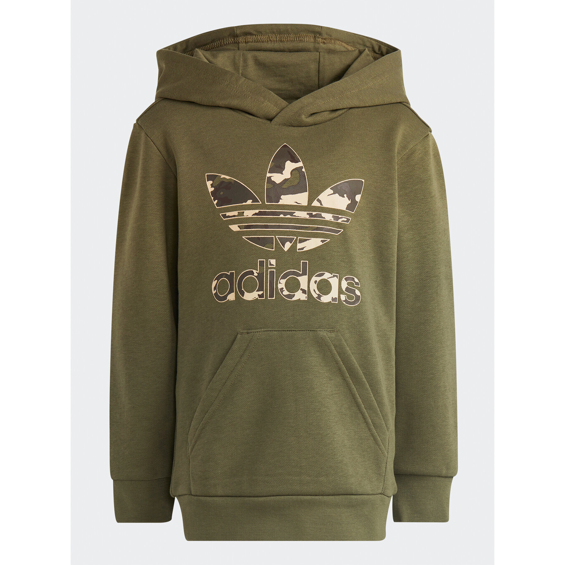 adidas Tepláková súprava Camo Hoodie Set IC2133 Zelená Regular Fit - Pepit.sk