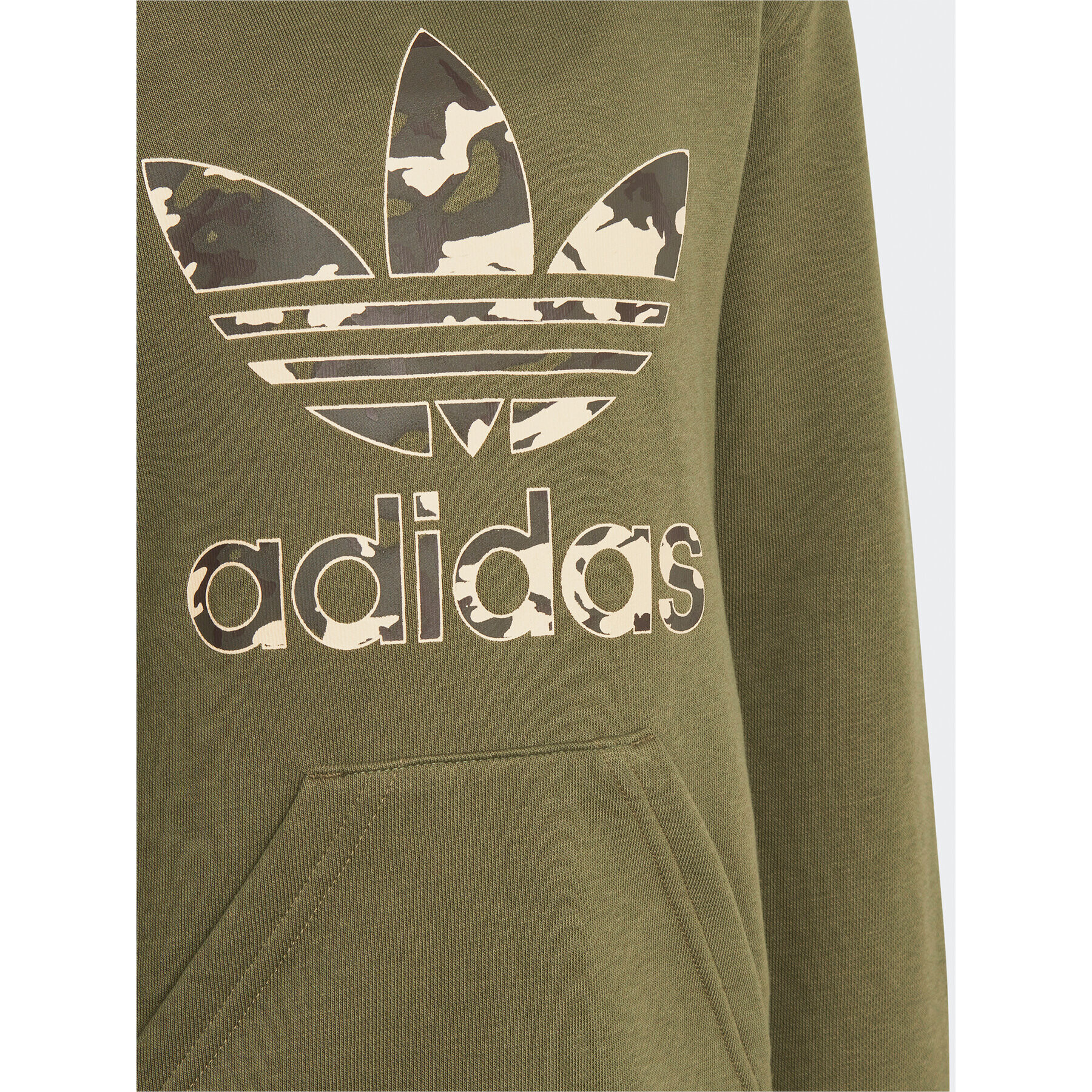 adidas Tepláková súprava Camo Hoodie Set IC2133 Zelená Regular Fit - Pepit.sk