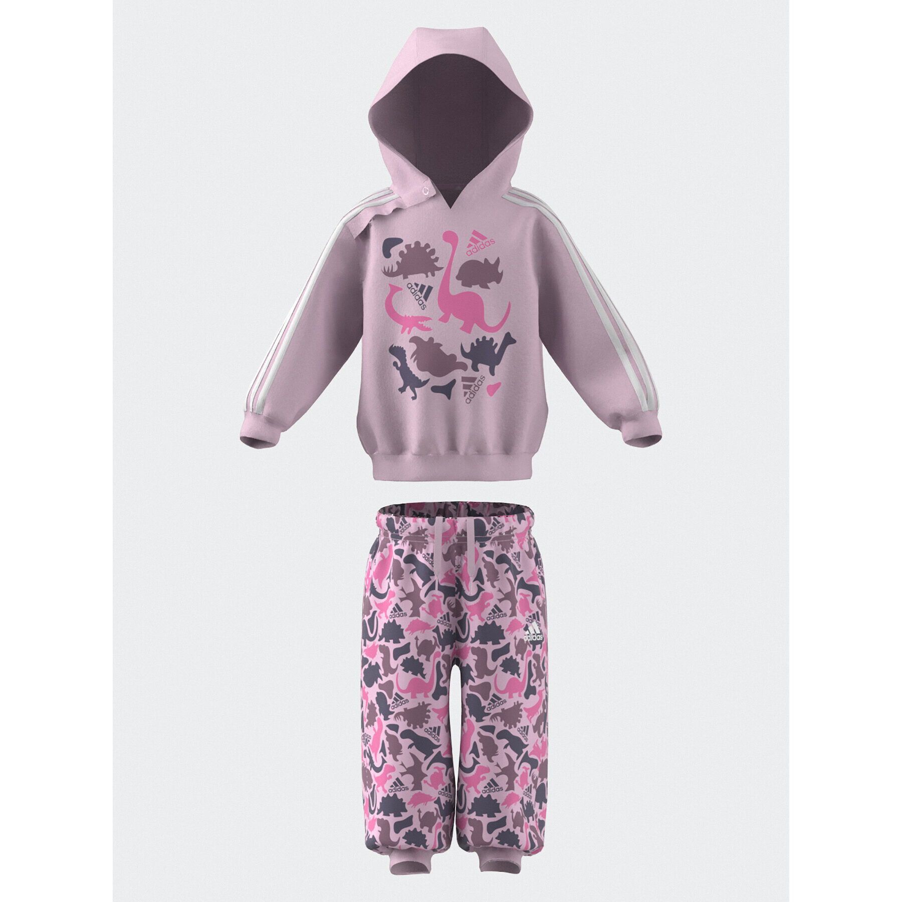 adidas Tepláková súprava Dino Camo Allover Print French Terry Jogger Set IK8330 Ružová - Pepit.sk